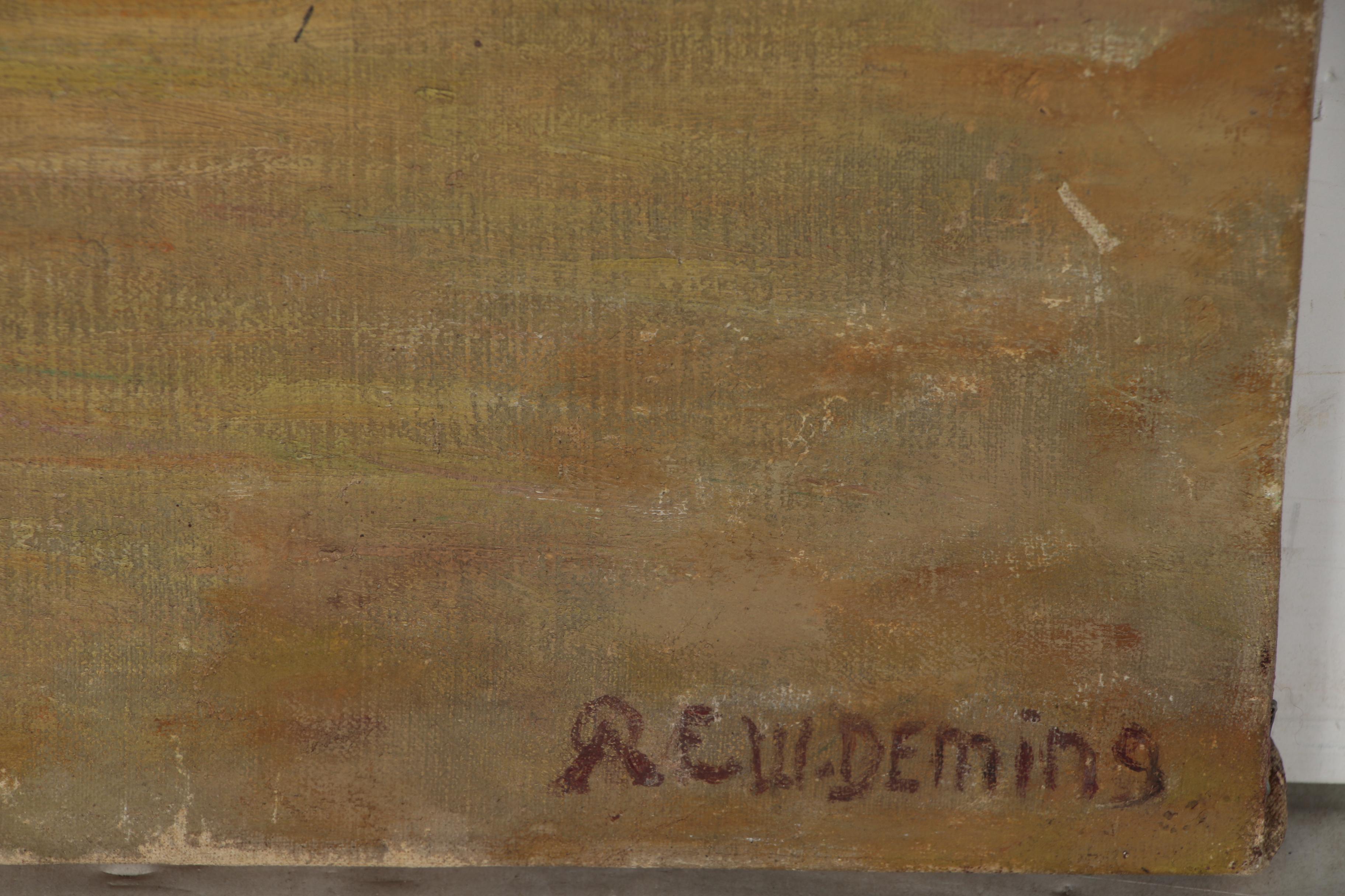 Edwin Willard Deming Landscape Oil Painting, Early 20th century