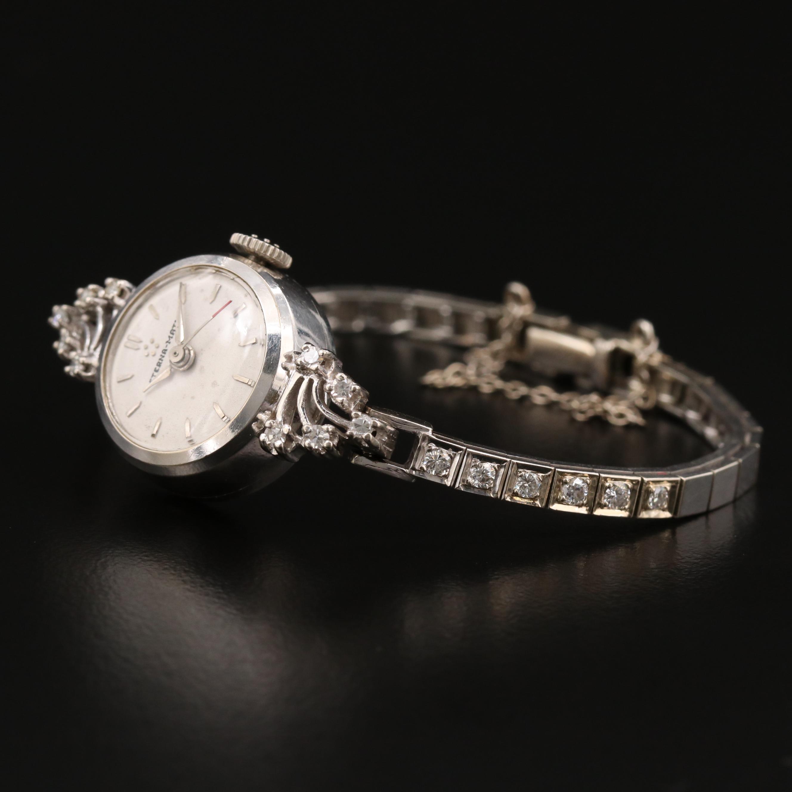 Eterna Eterna-Matic 14K Gold and Diamonds Watch