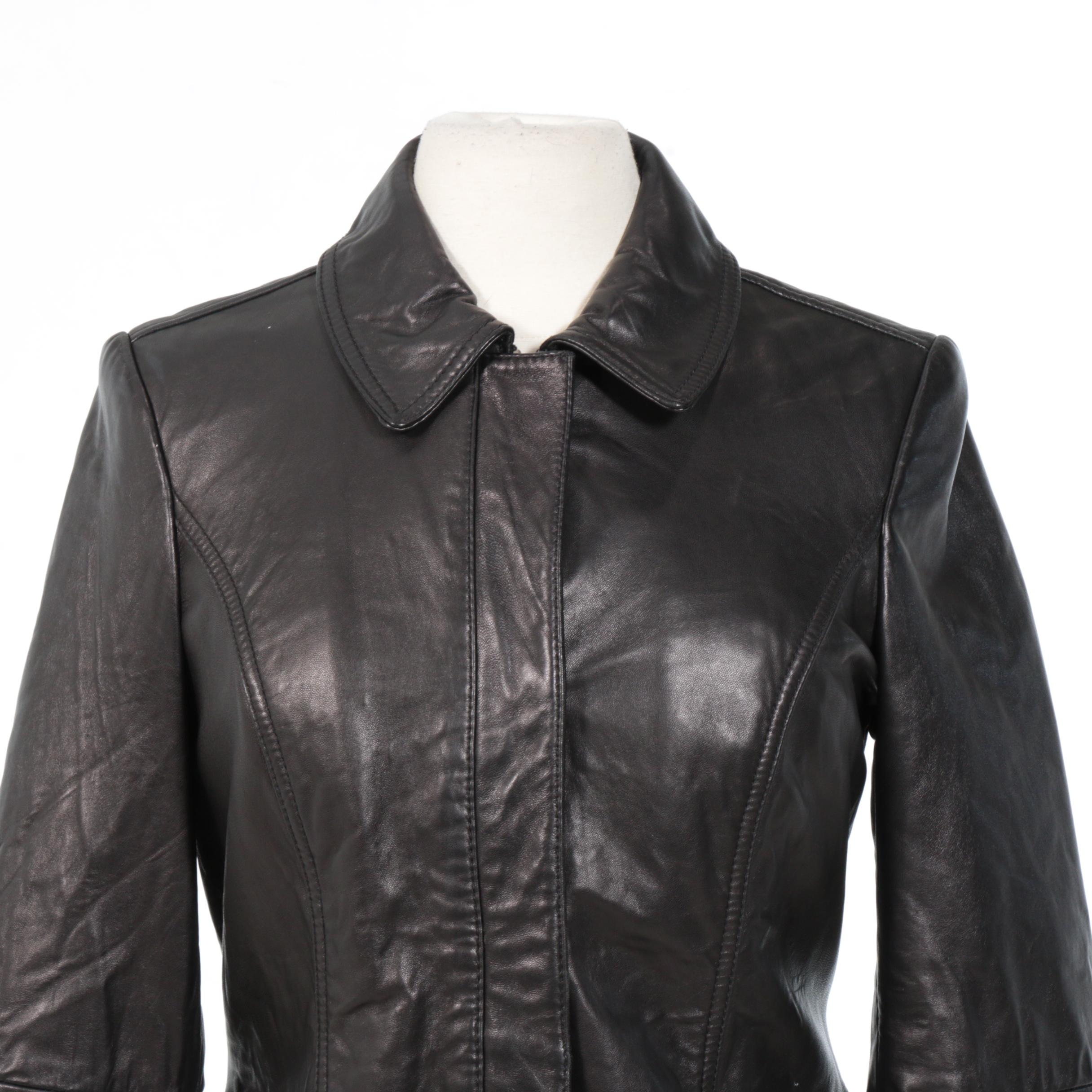 Eddie Bauer Black Leather Jacket