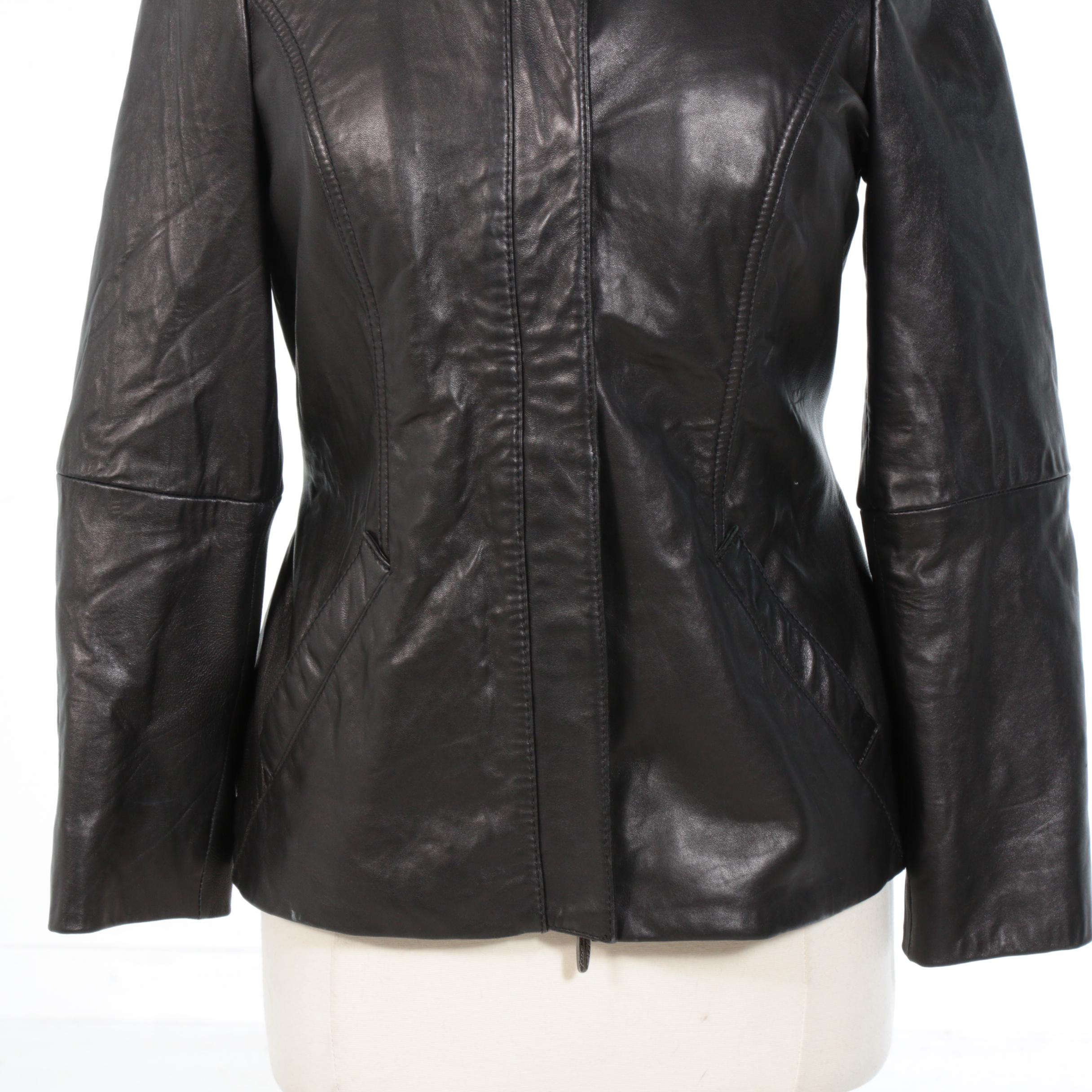 Eddie Bauer Black Leather Jacket