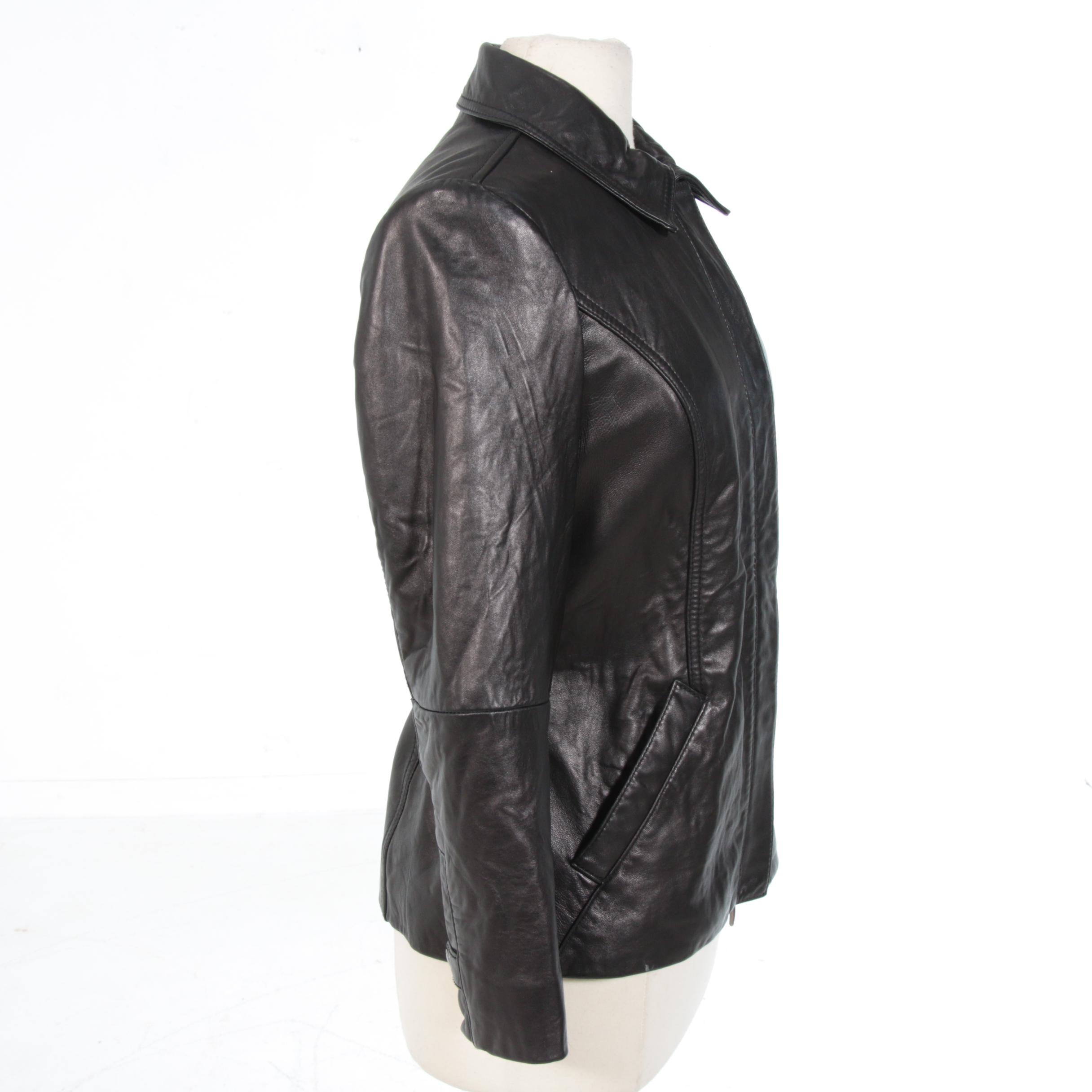 Eddie Bauer Black Leather Jacket