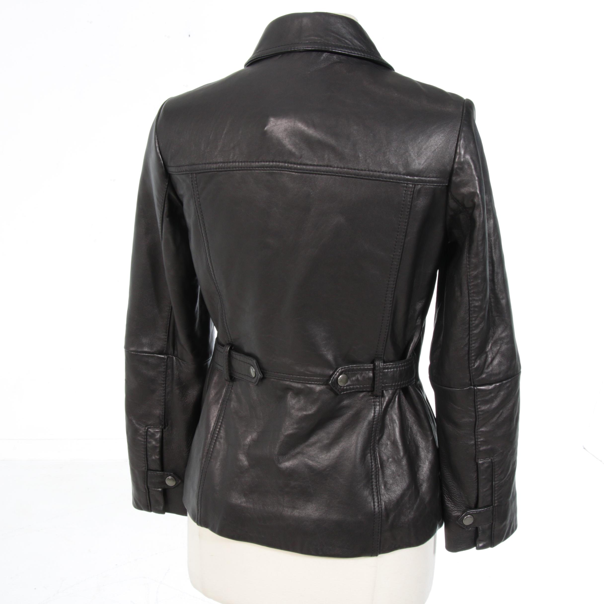 Eddie Bauer Black Leather Jacket