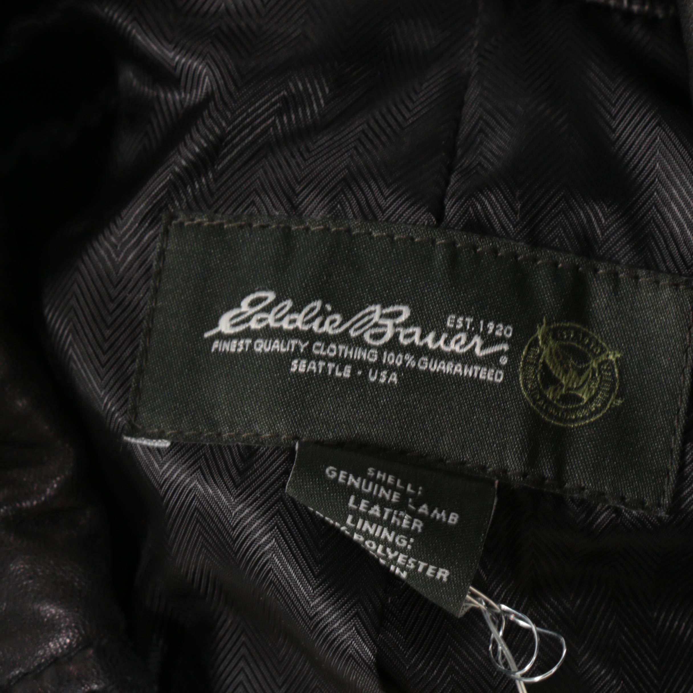 Eddie Bauer Black Leather Jacket