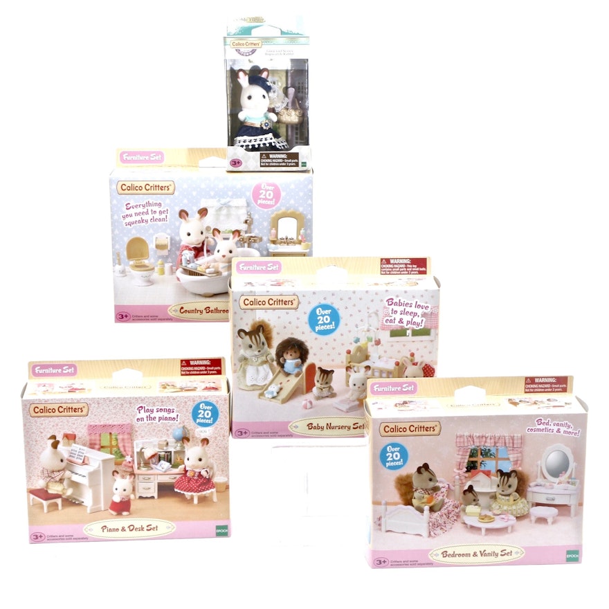 Calico Critters Furniture Sets and Figurine