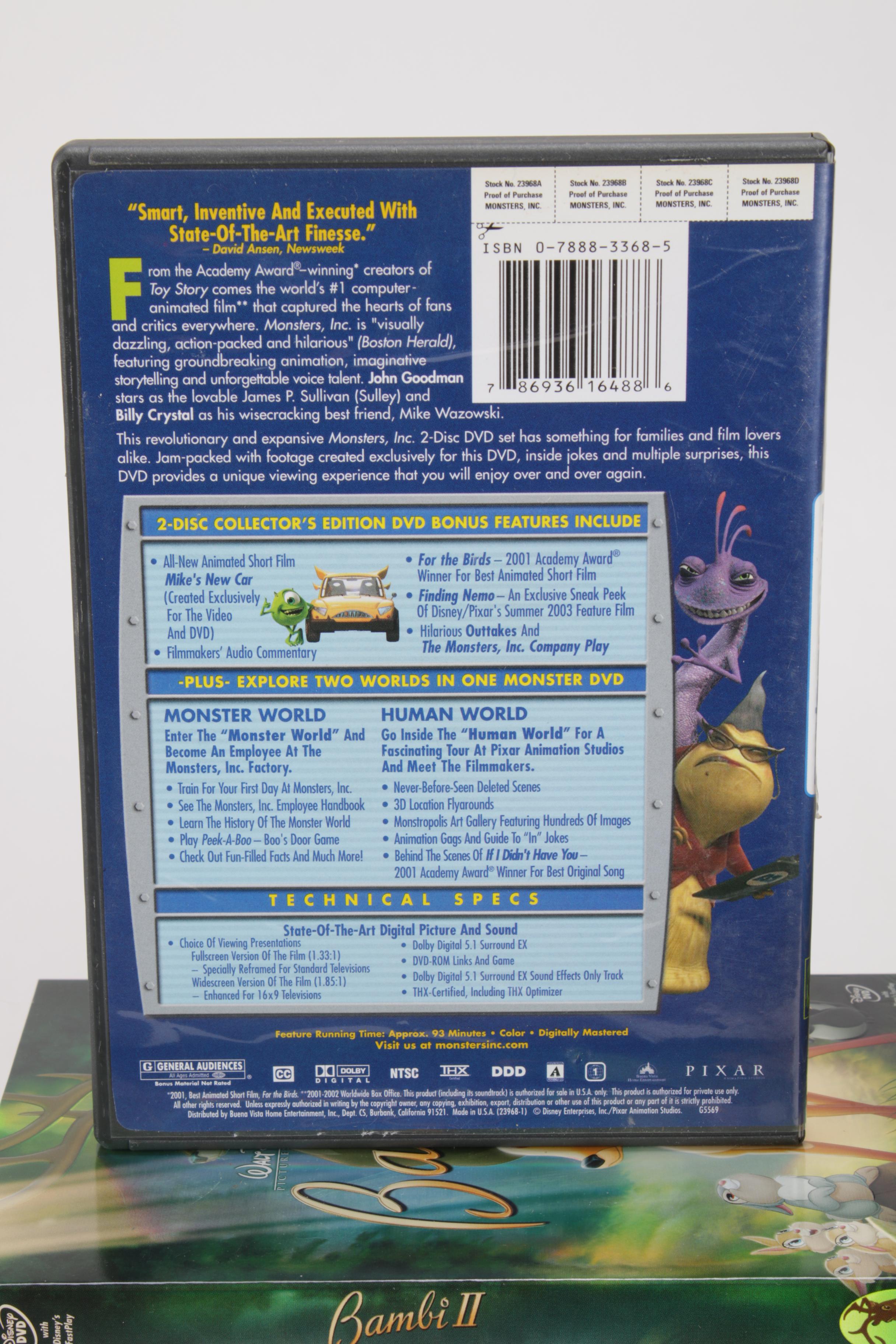 Disney and Children's DVDs Including "Maleficent" "Monsters Inc." and Others