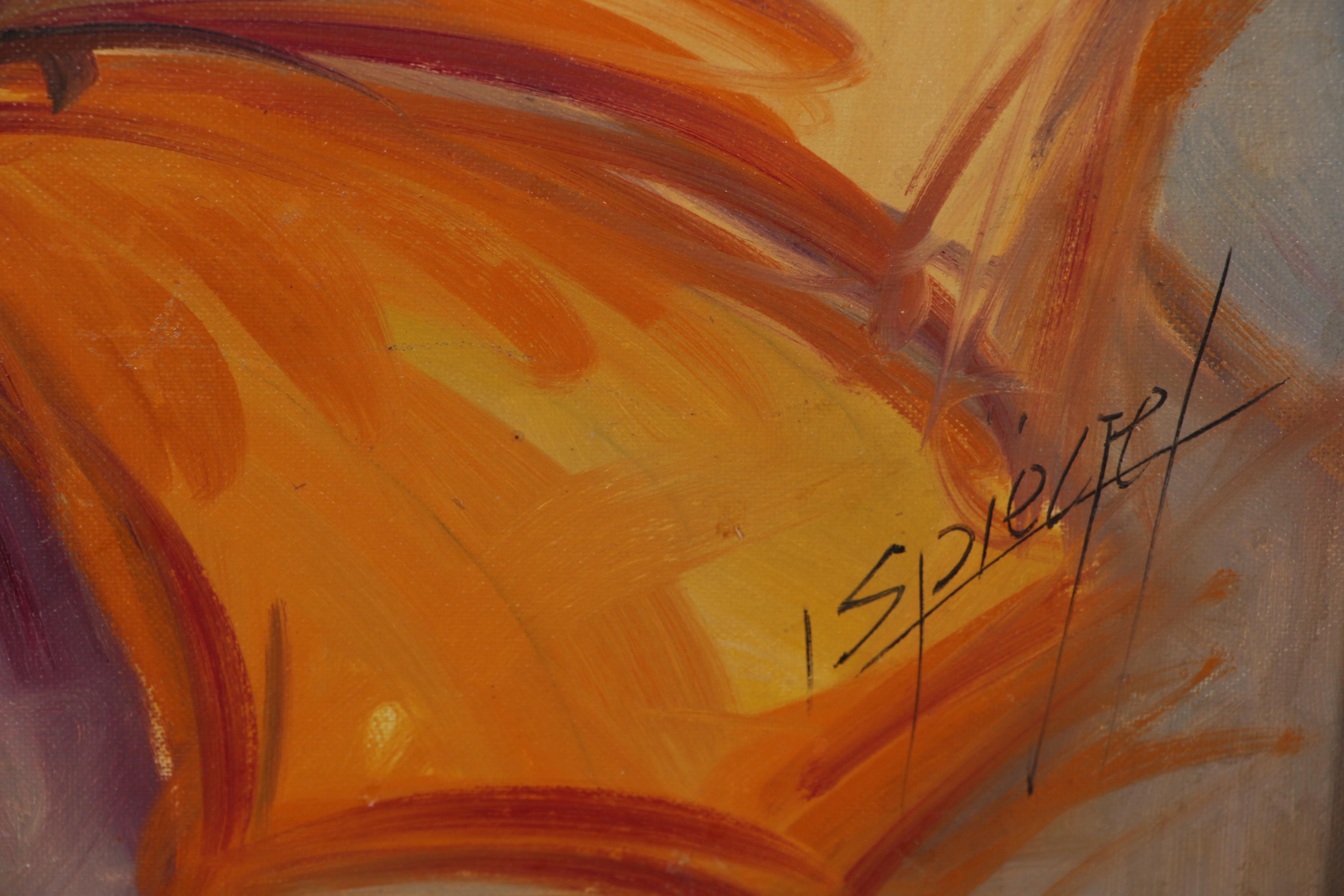 Louis Spiegel Clown Portrait Oil Painting