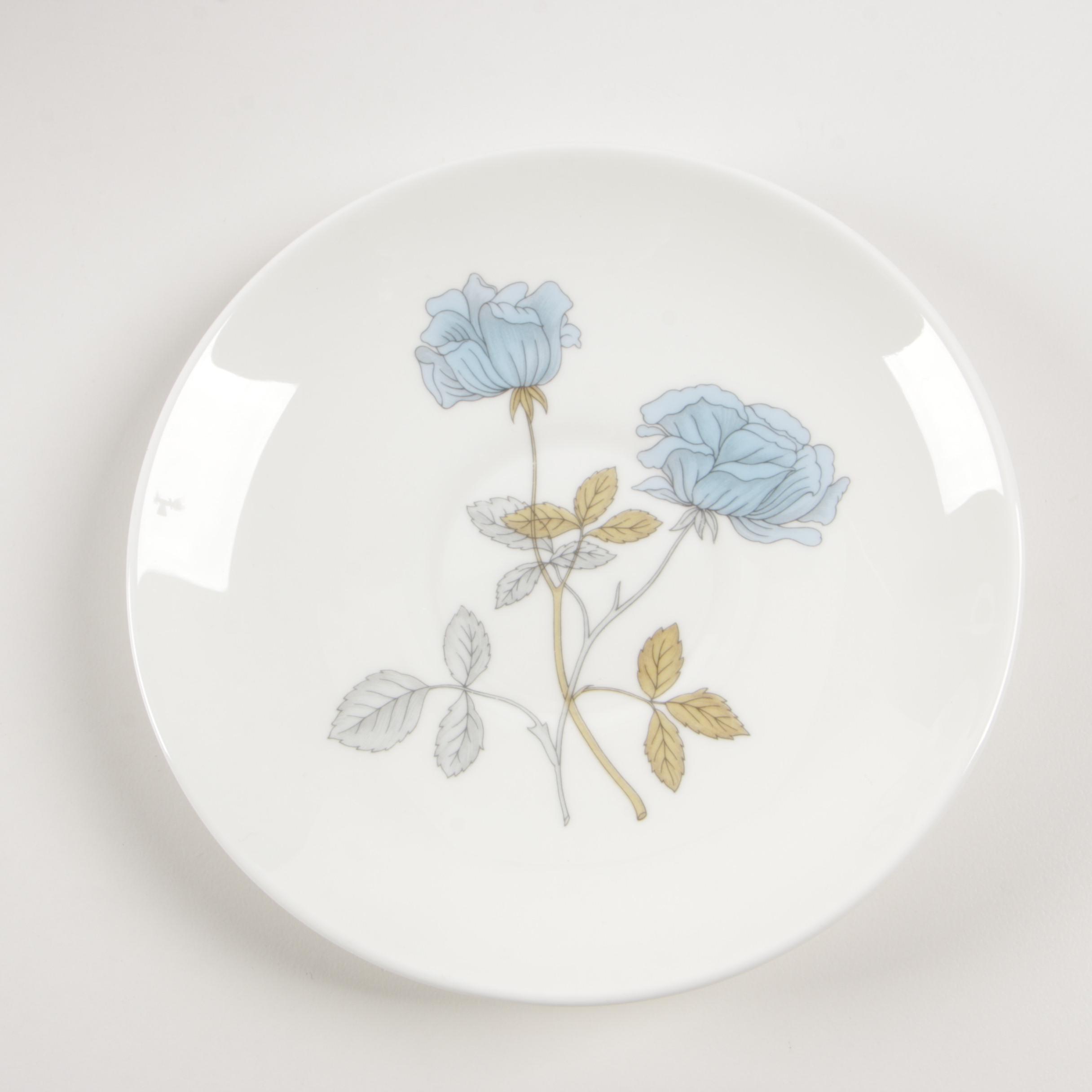 Wedgwood "Ice Rose" China Coffee Set, Mid to Late 20th Century