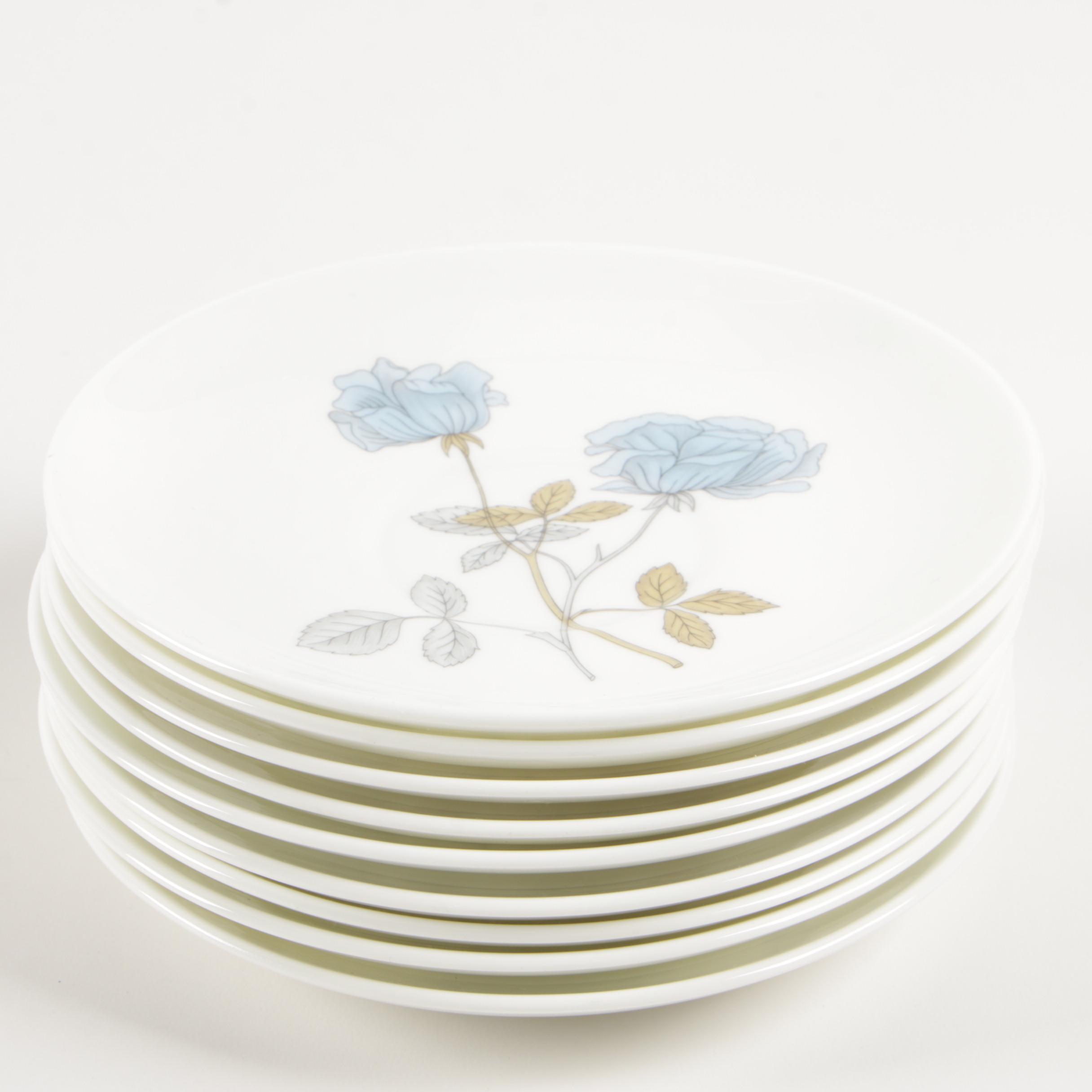 Wedgwood "Ice Rose" China Coffee Set, Mid to Late 20th Century