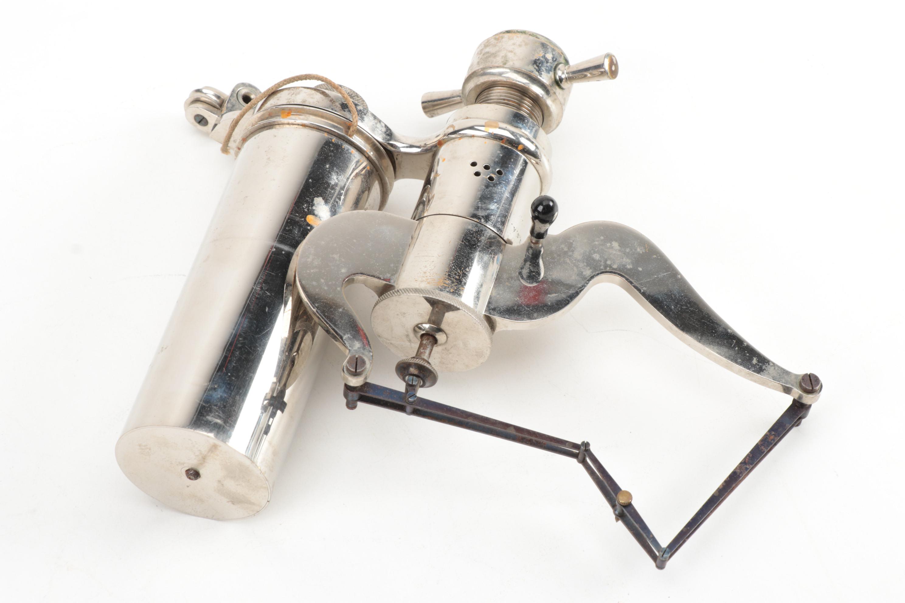 Crosby Steam Gage & Valve Co. Steam Indicator in Walnut Case