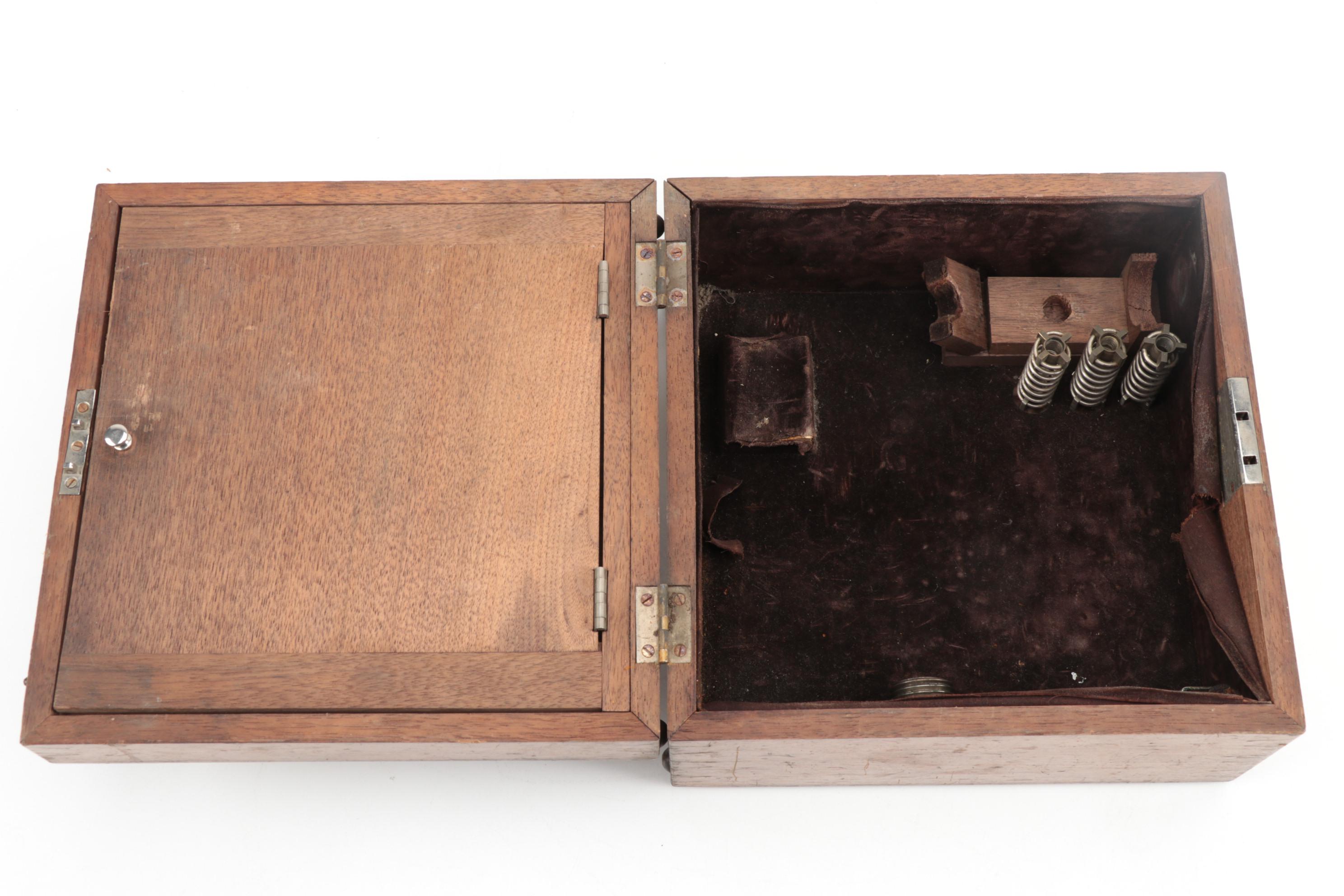 Crosby Steam Gage & Valve Co. Steam Indicator in Walnut Case