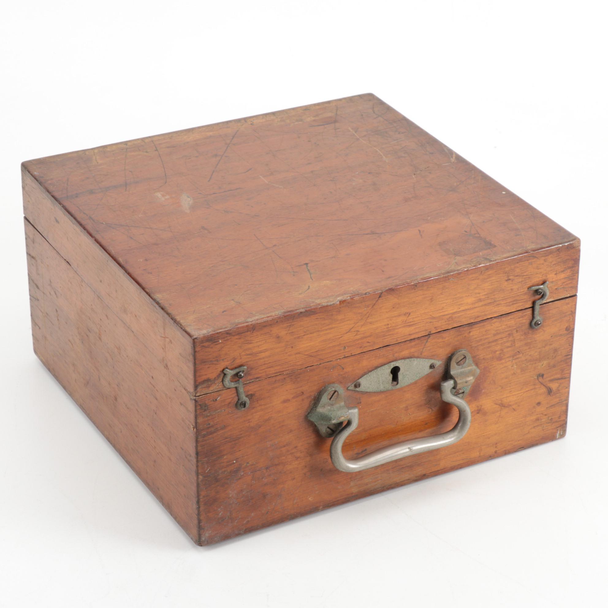 Crosby Steam Gage & Valve Co. Steam Indicator in Walnut Case