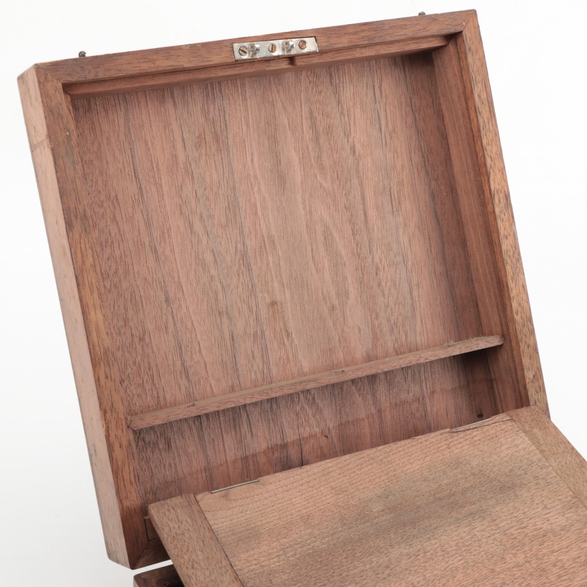 Crosby Steam Gage & Valve Co. Steam Indicator in Walnut Case