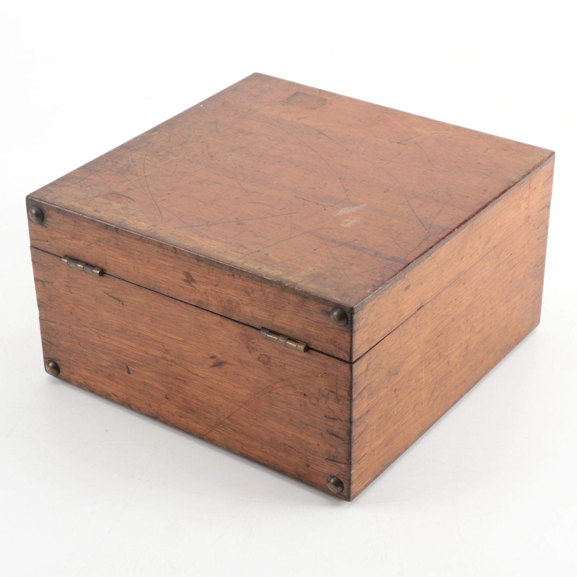 Crosby Steam Gage & Valve Co. Steam Indicator in Walnut Case