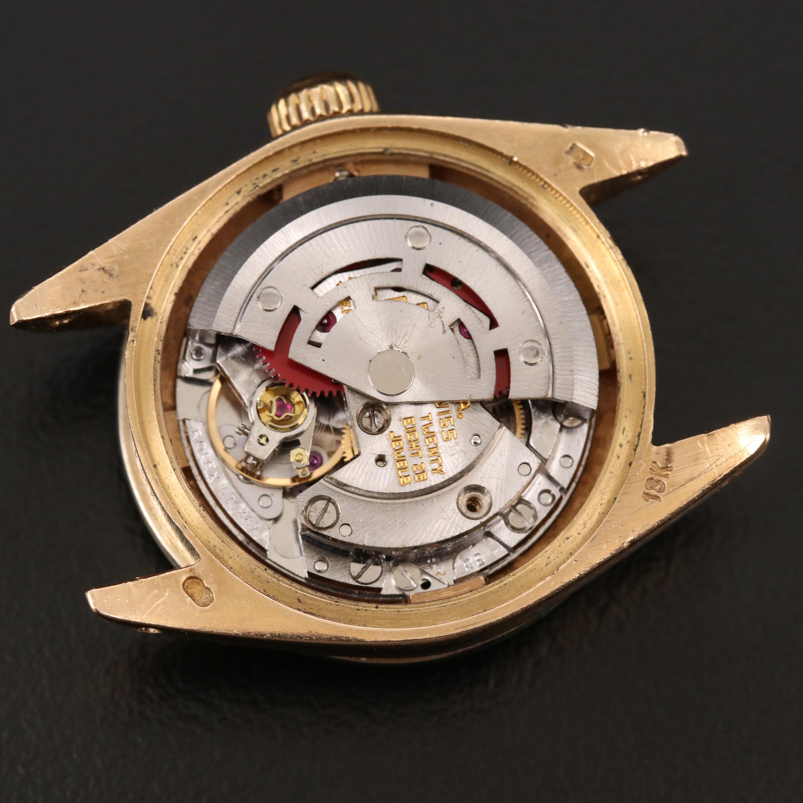 Rolex President Datejust 18K Gold Watch with 1.05 CTW Diamond Dial and Bezel