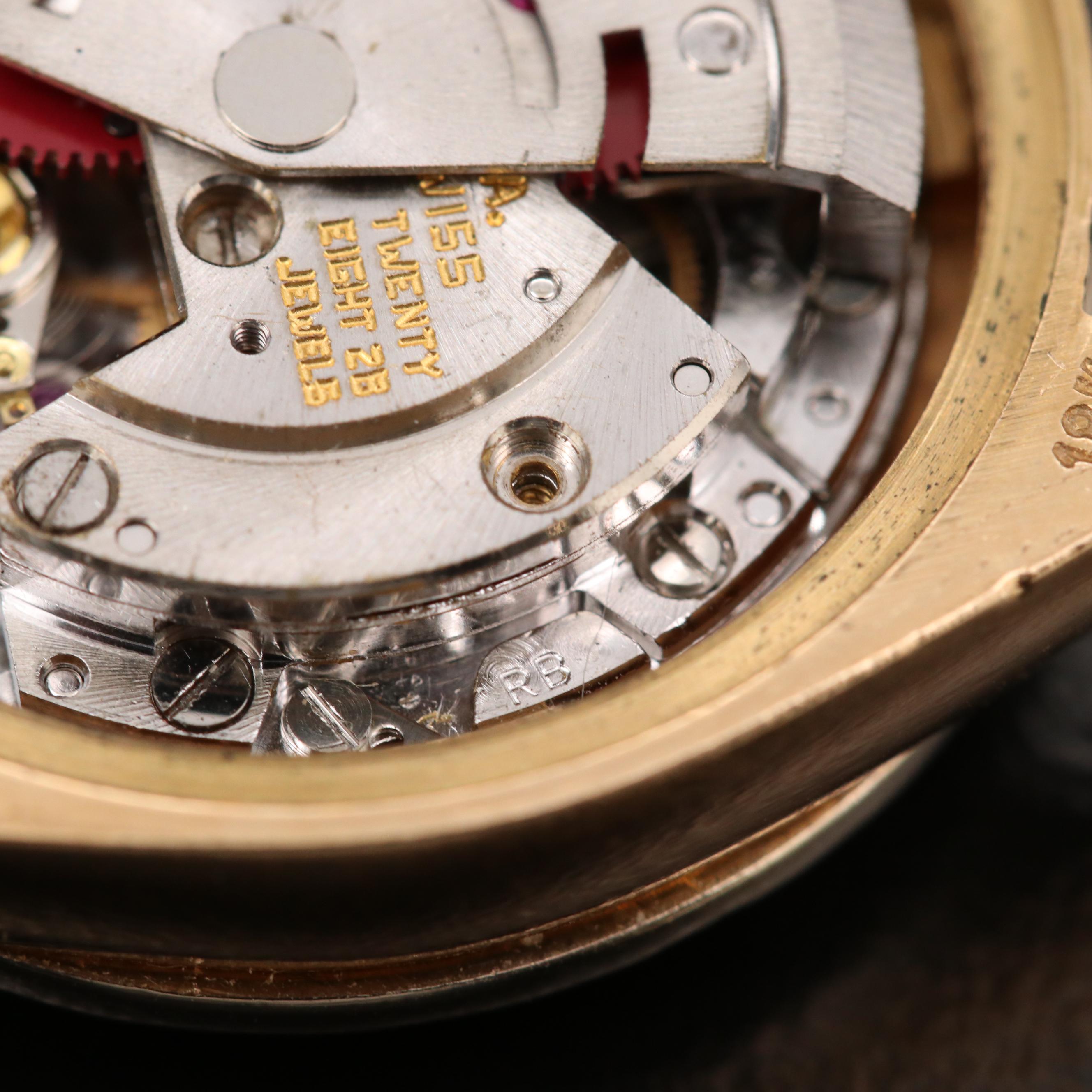 Rolex President Datejust 18K Gold Watch with 1.05 CTW Diamond Dial and Bezel