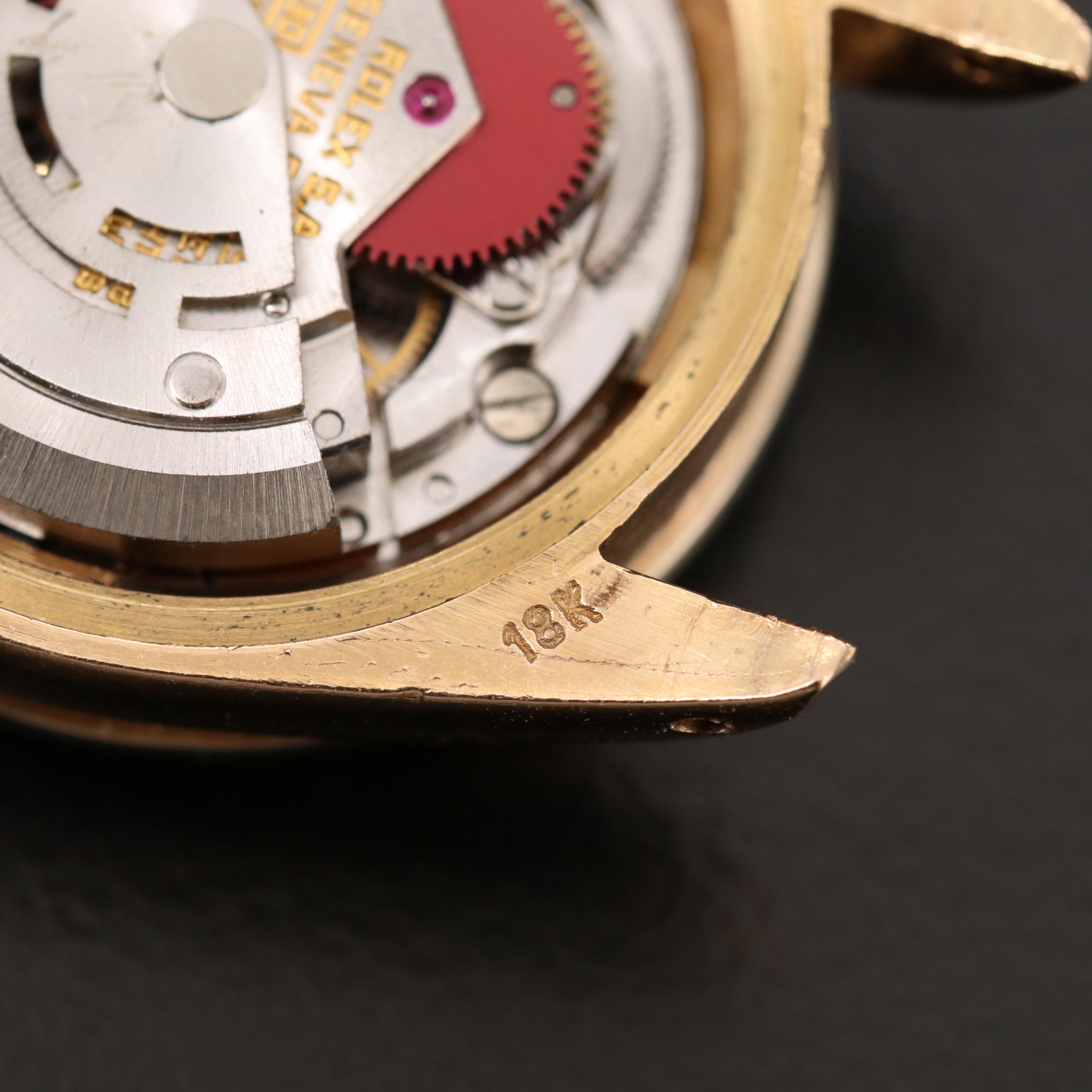 Rolex President Datejust 18K Gold Watch with 1.05 CTW Diamond Dial and Bezel