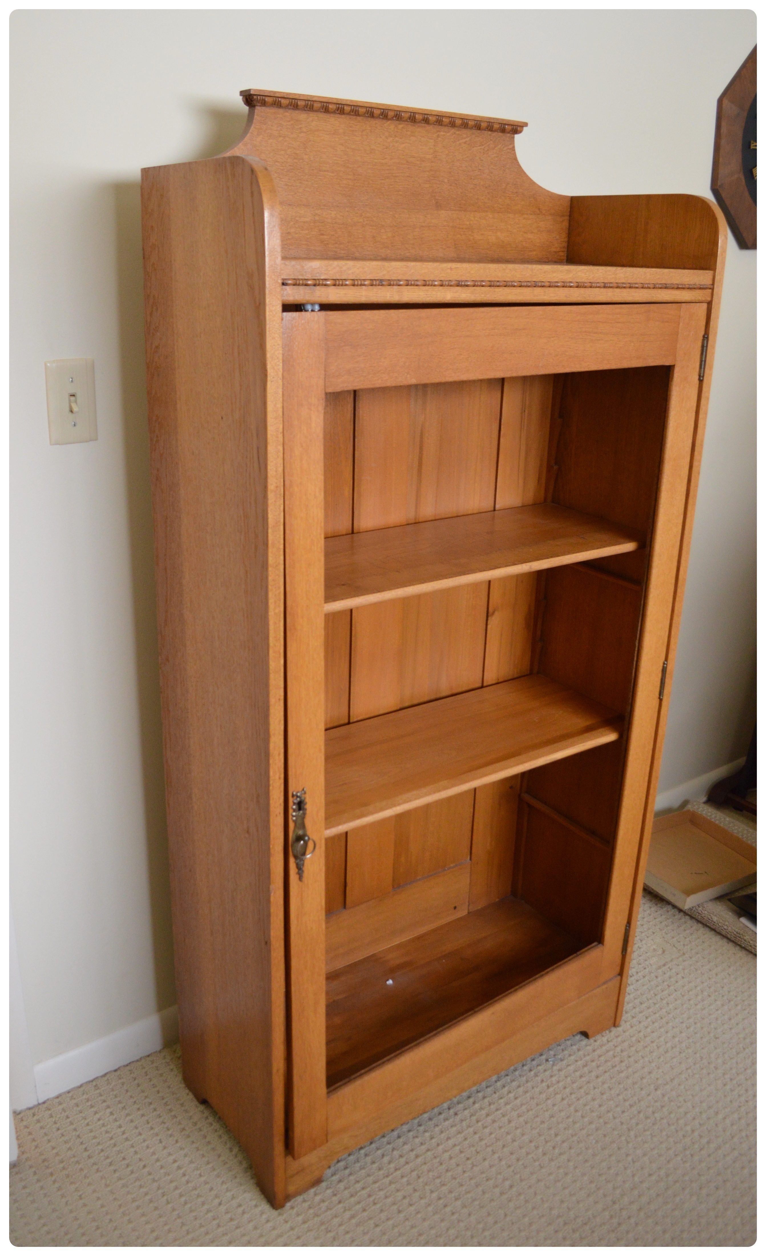 Oak Single Door Cupboard, Early 20th Century