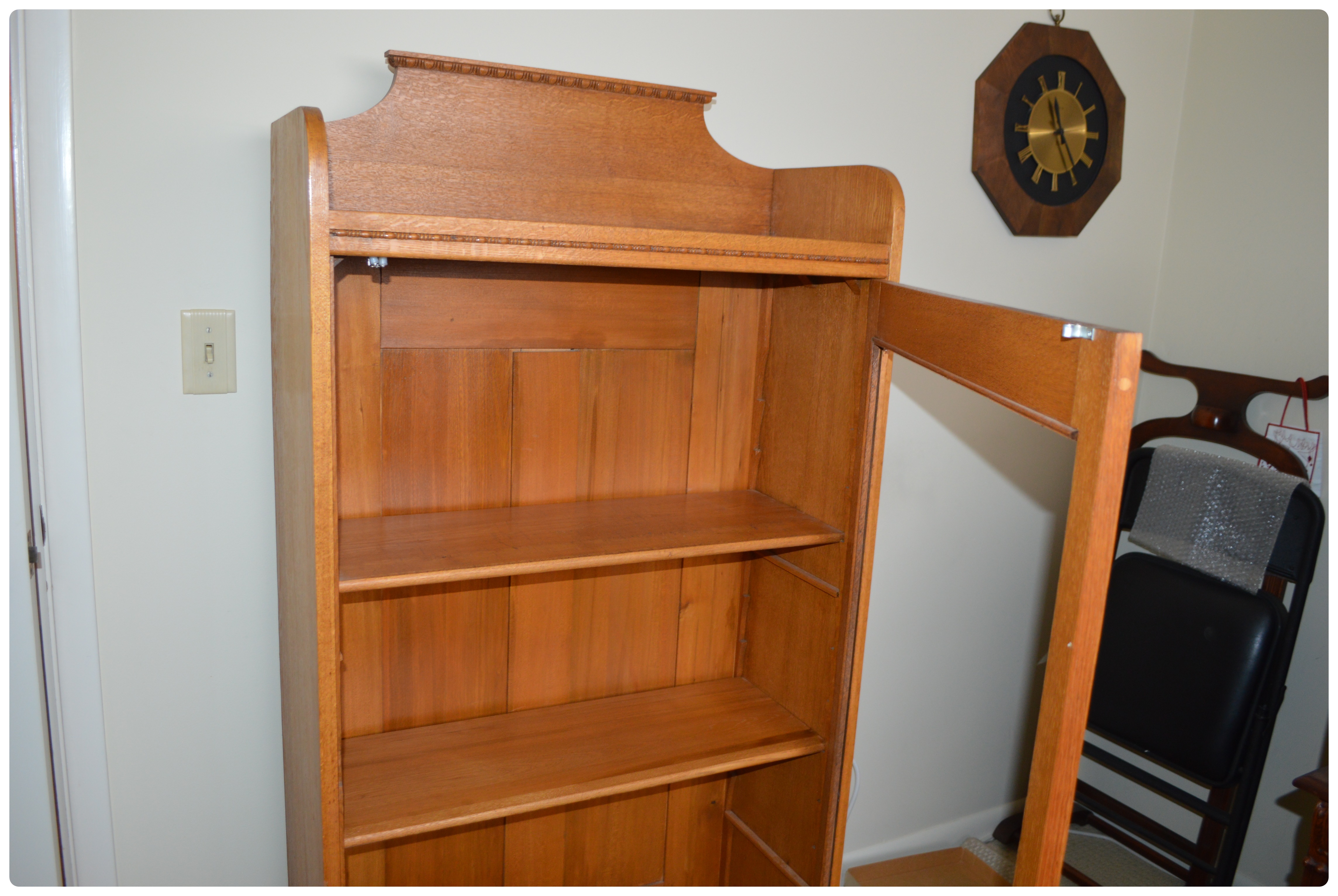 Oak Single Door Cupboard, Early 20th Century