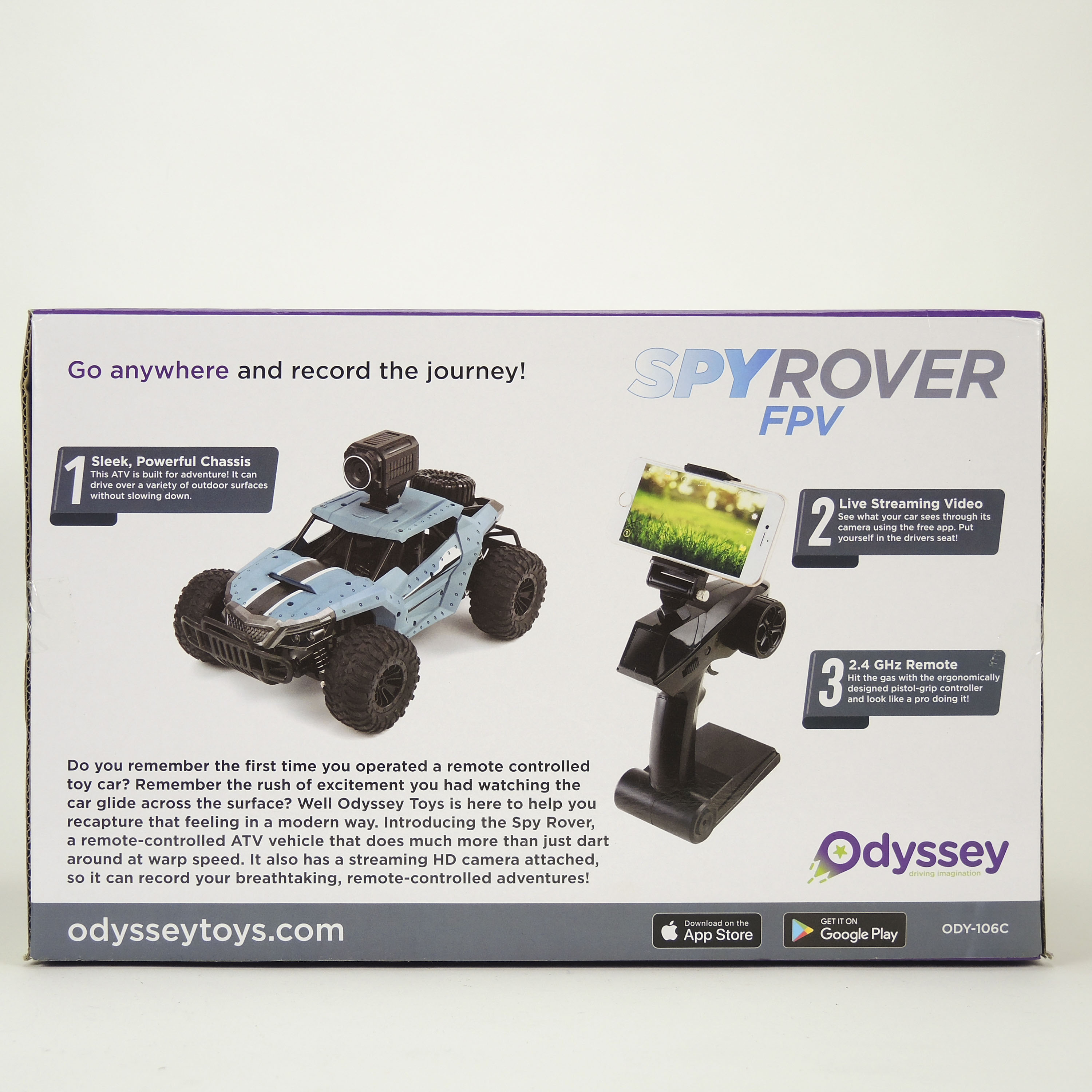 Odyssey SpyRover FPV and Leading Edge V-1 Flying Car Drone