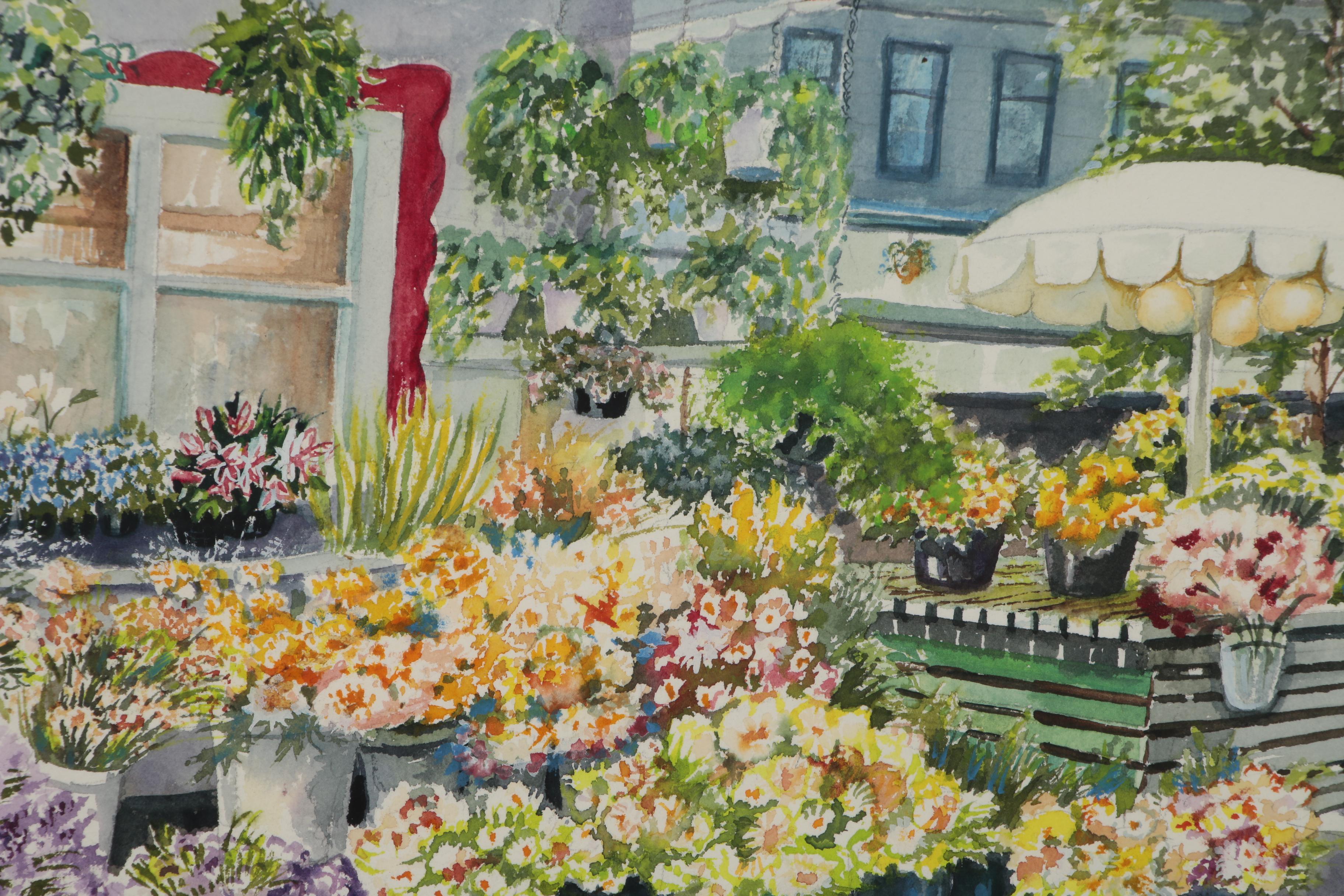 Marian Holland Watercolor Painting "Old Montreal"