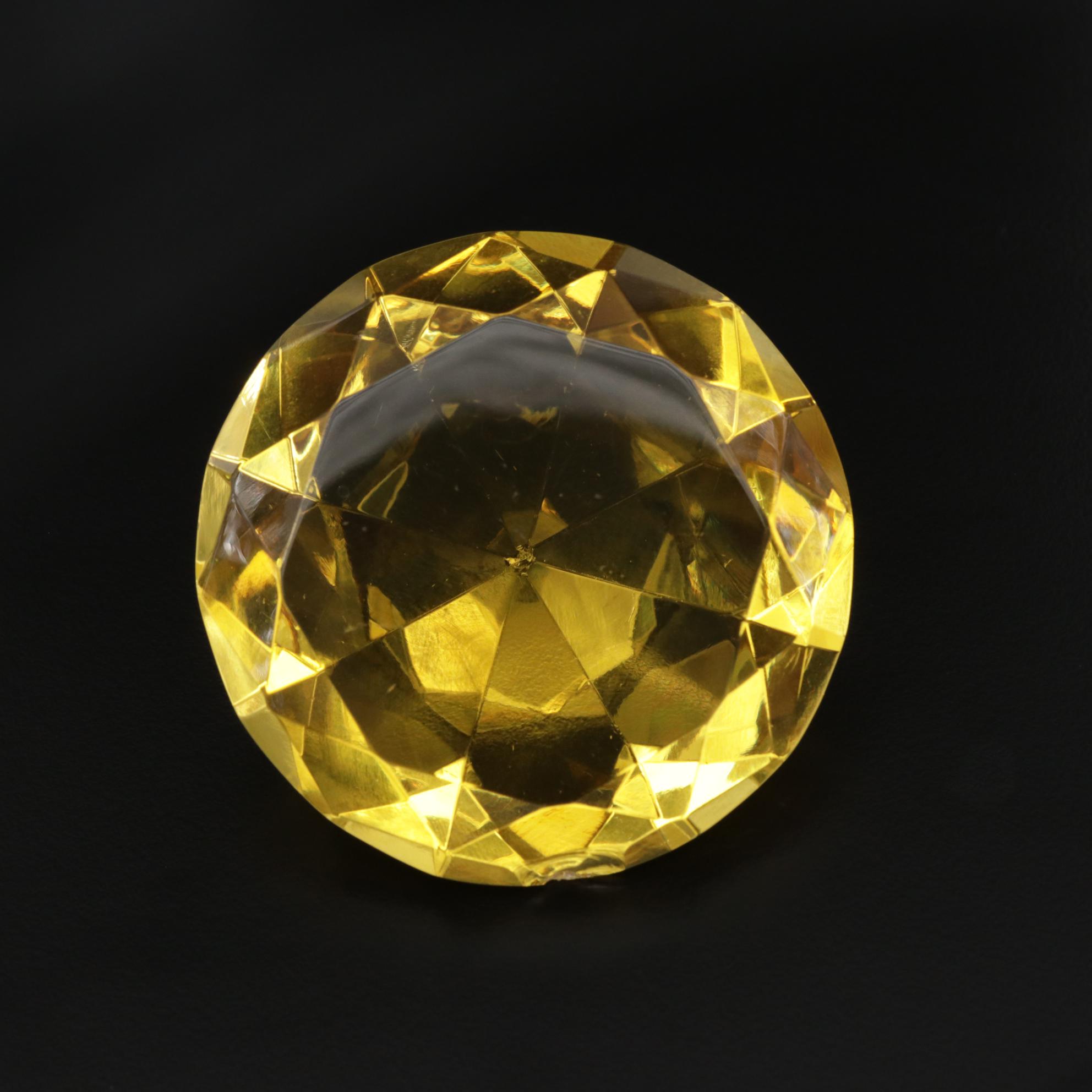 Loose Round Faceted Glass