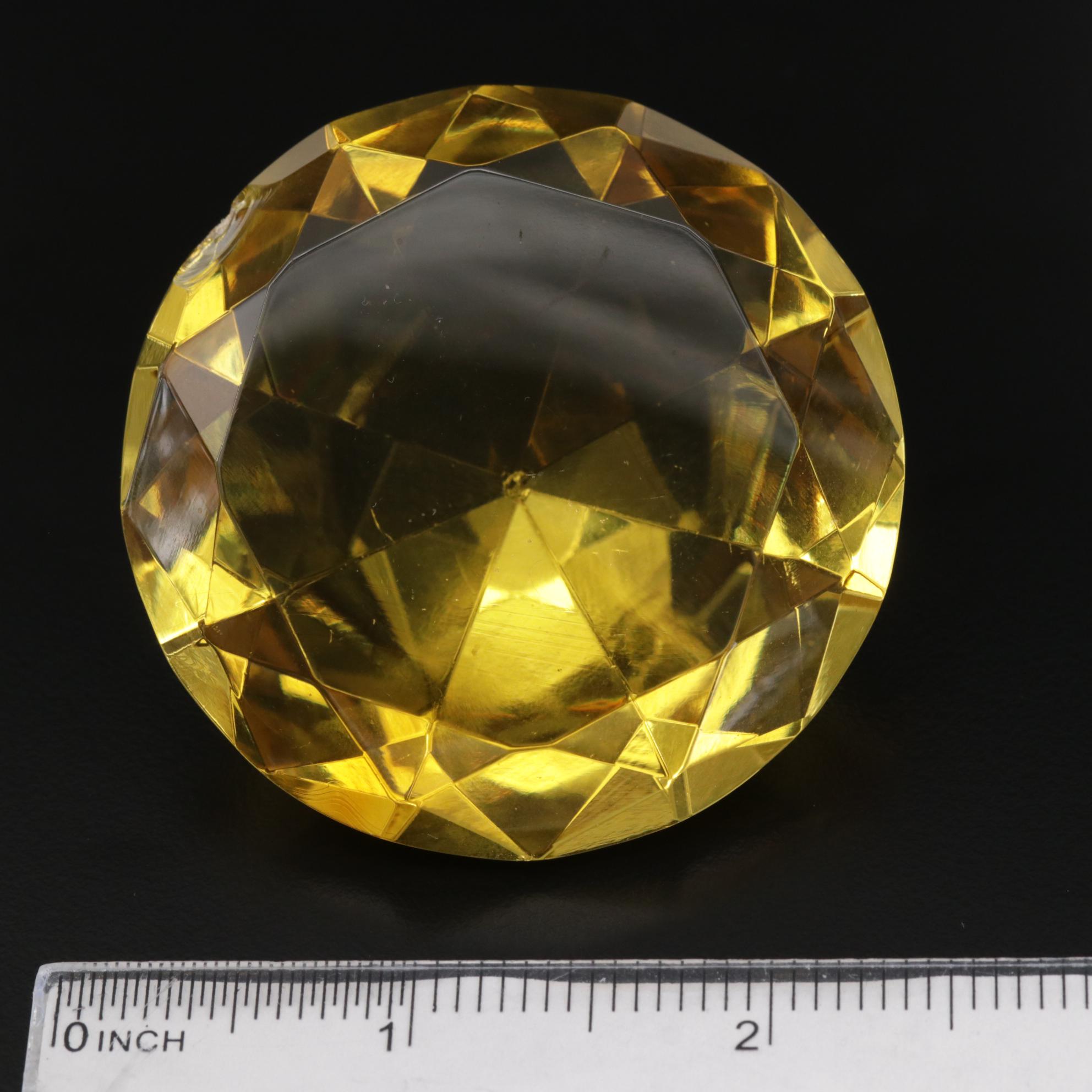 Loose Round Faceted Glass