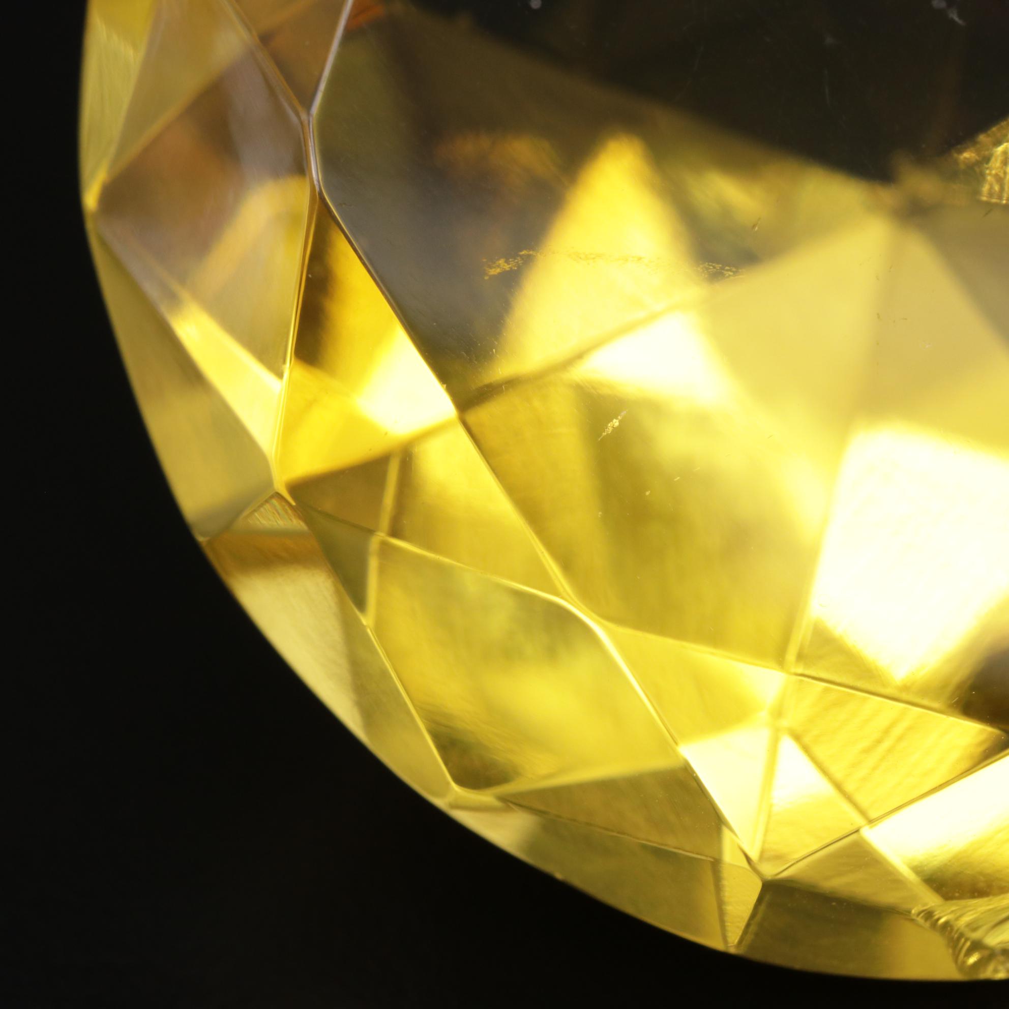 Loose Round Faceted Glass