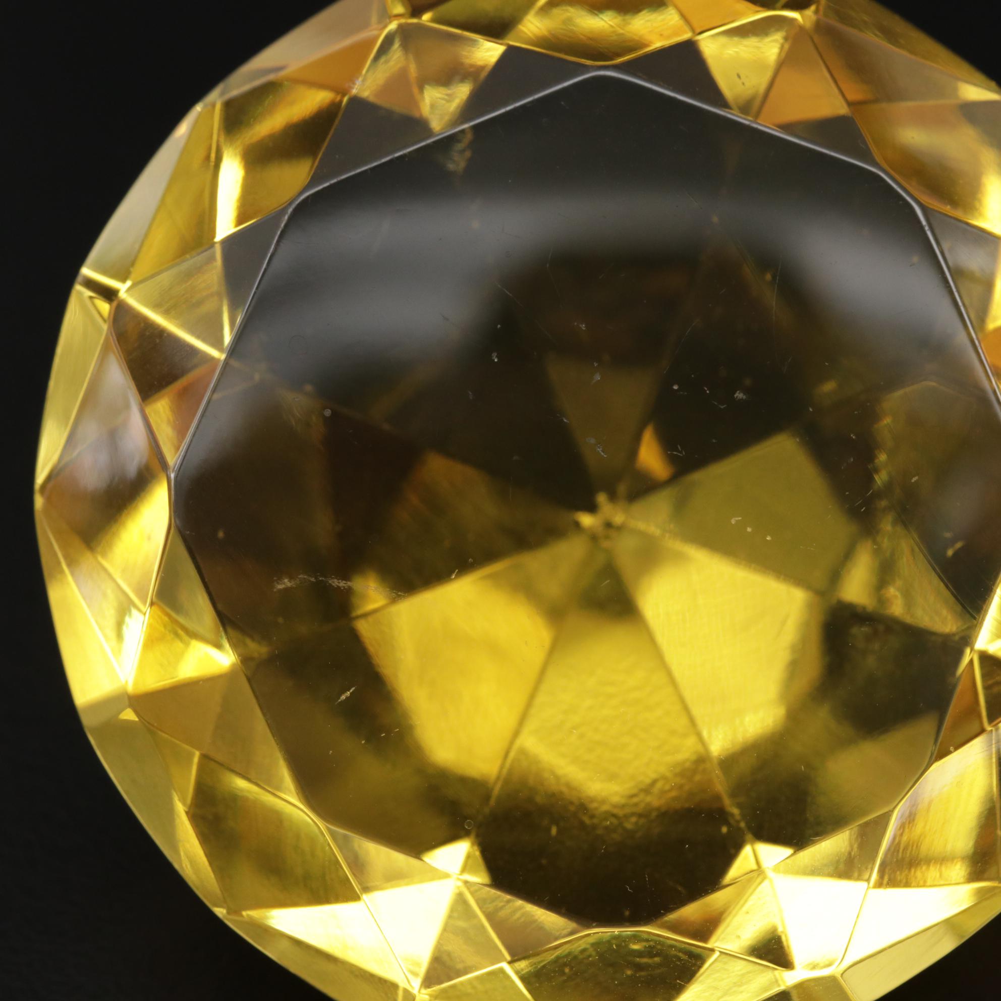 Loose Round Faceted Glass