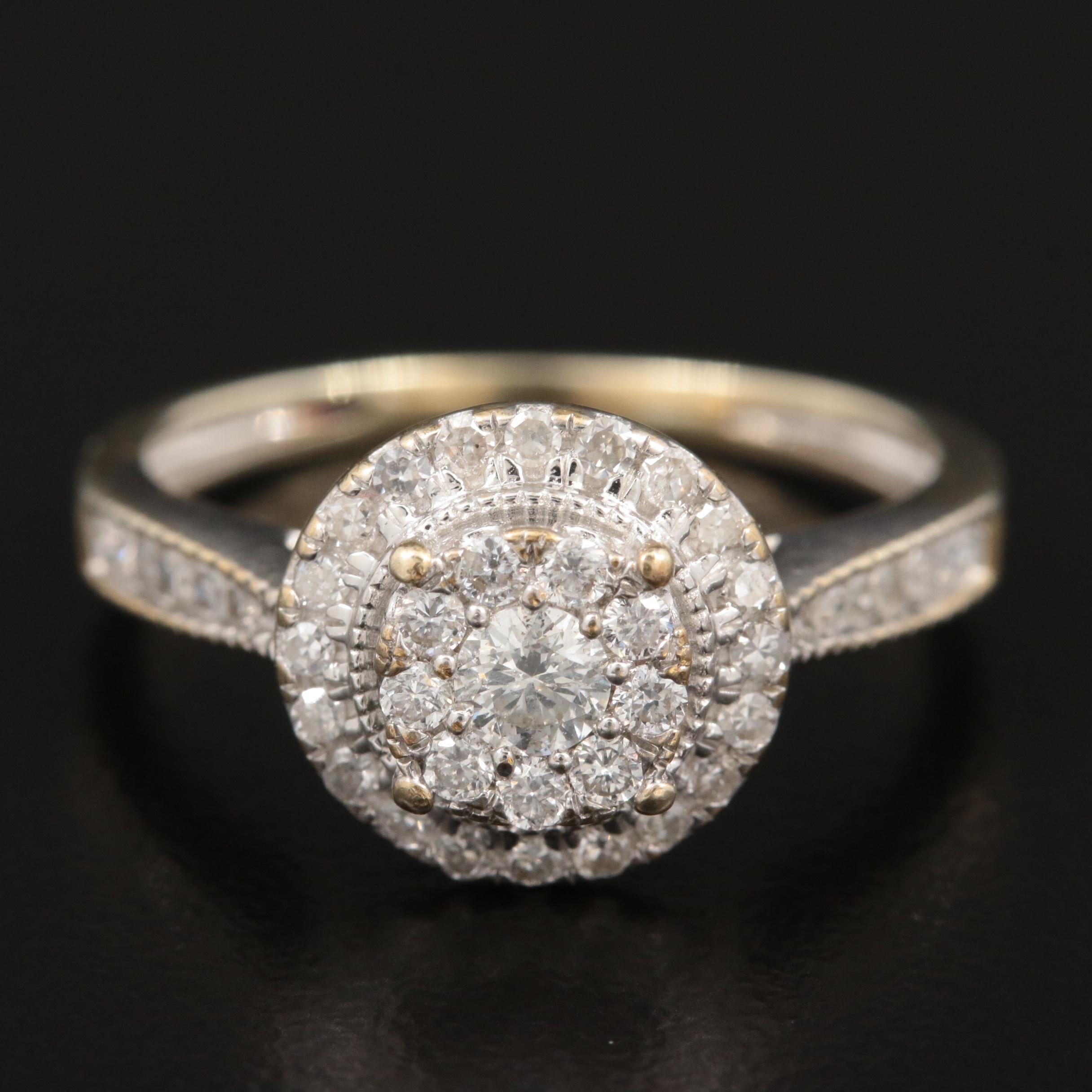 10K Gold Diamond Ring