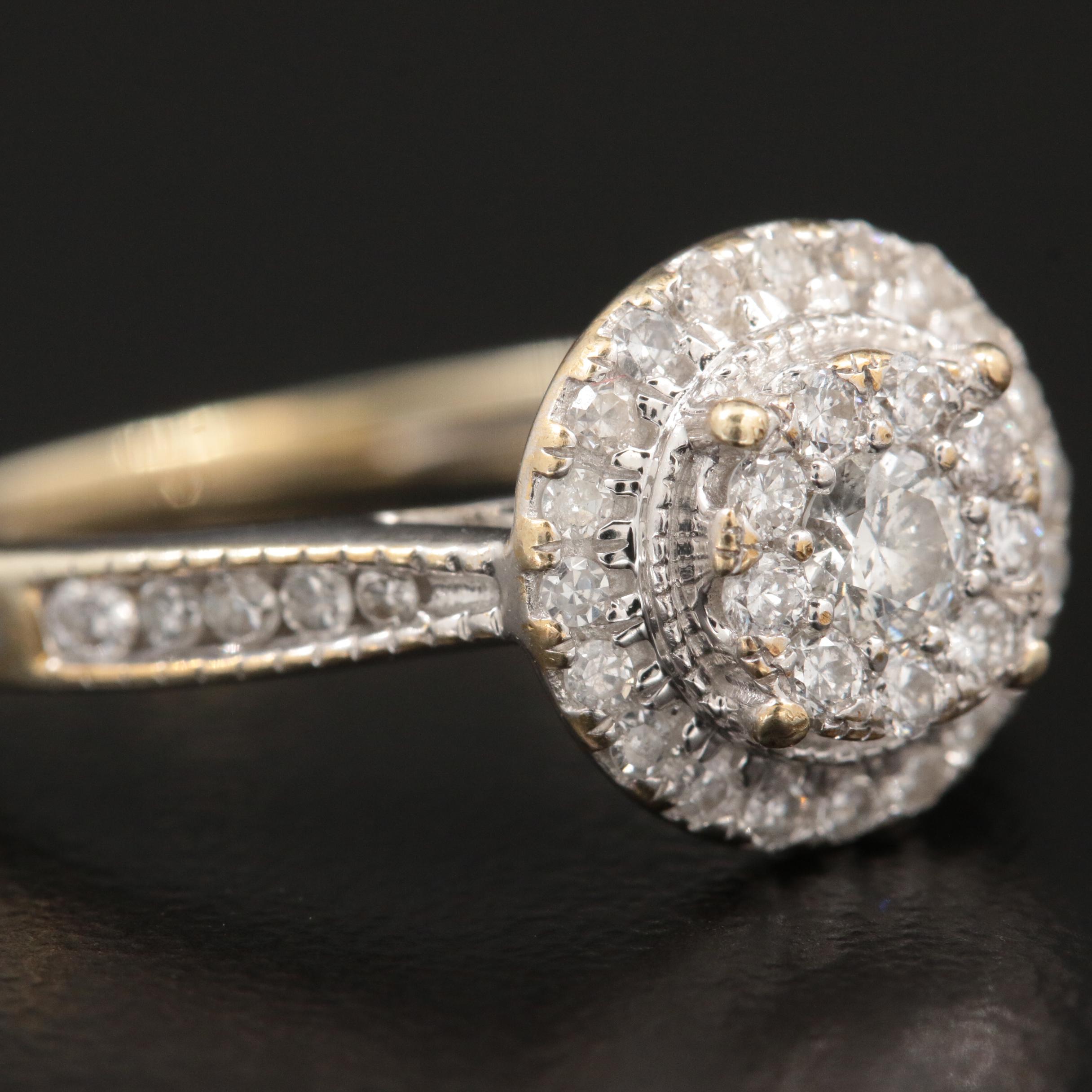 10K Gold Diamond Ring