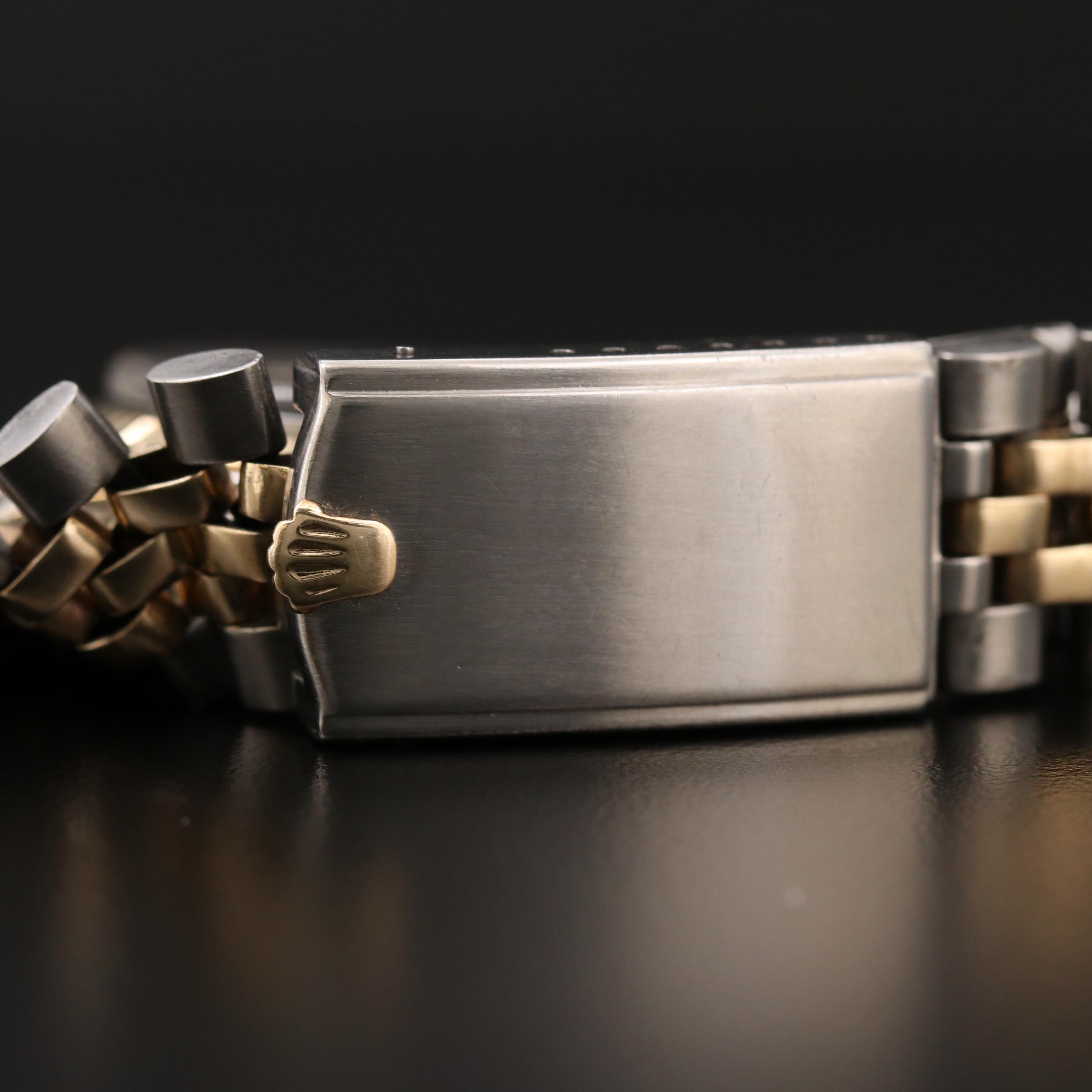 Vintage Rolex Datejust 14K Gold and Stainless Steel Watch, 1965