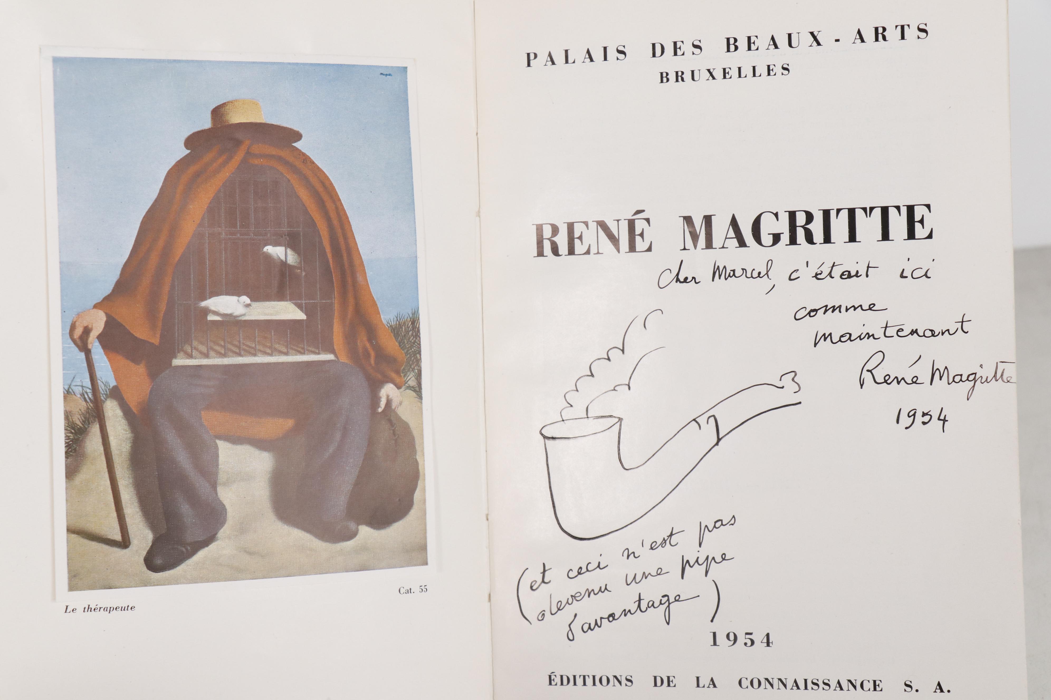 René Magritte Signed Palais des Beaux-Arts Retrospective Catalogue, 1954