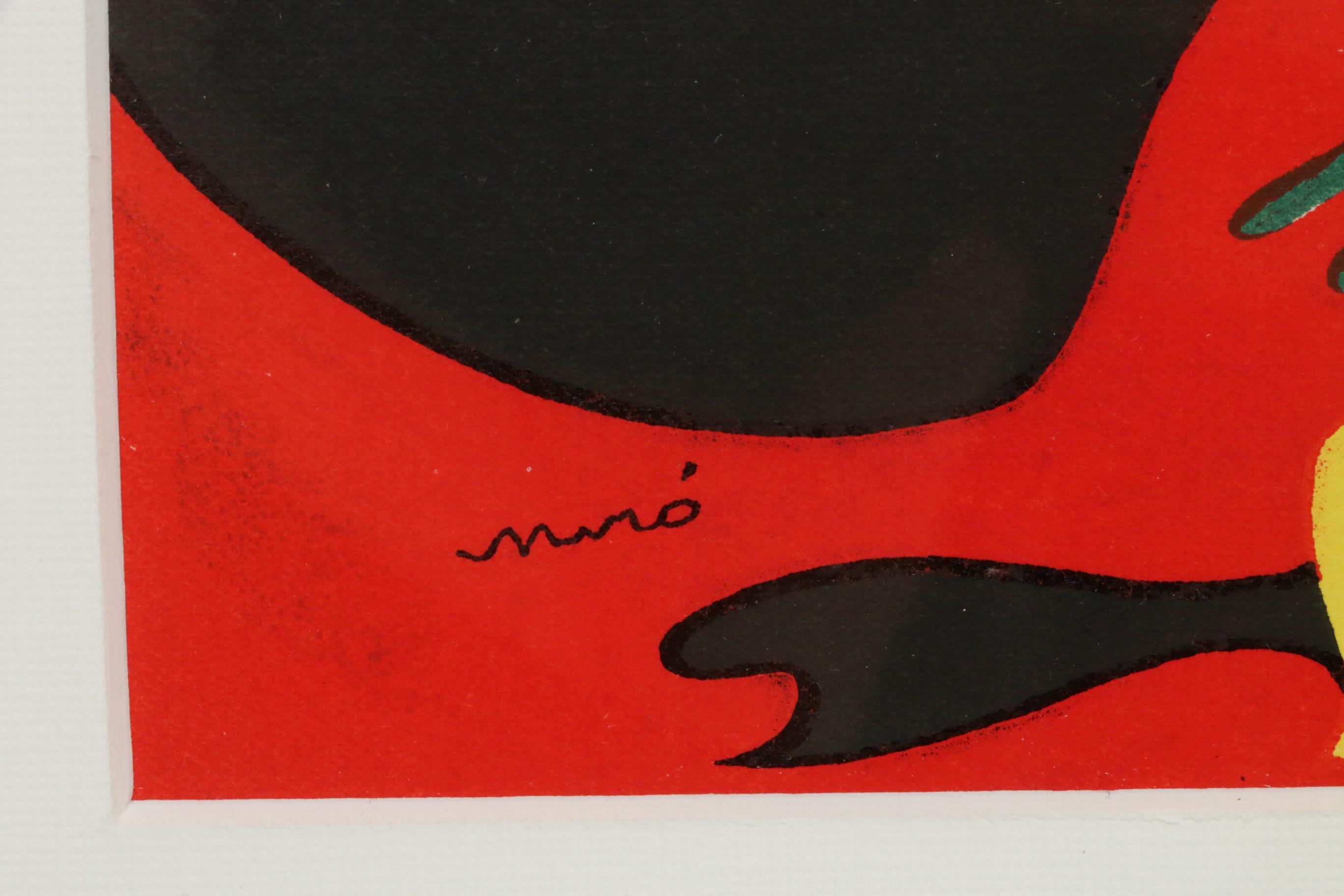 Joan Miró Color Lithograph "L'Été" for "Verve," 1938