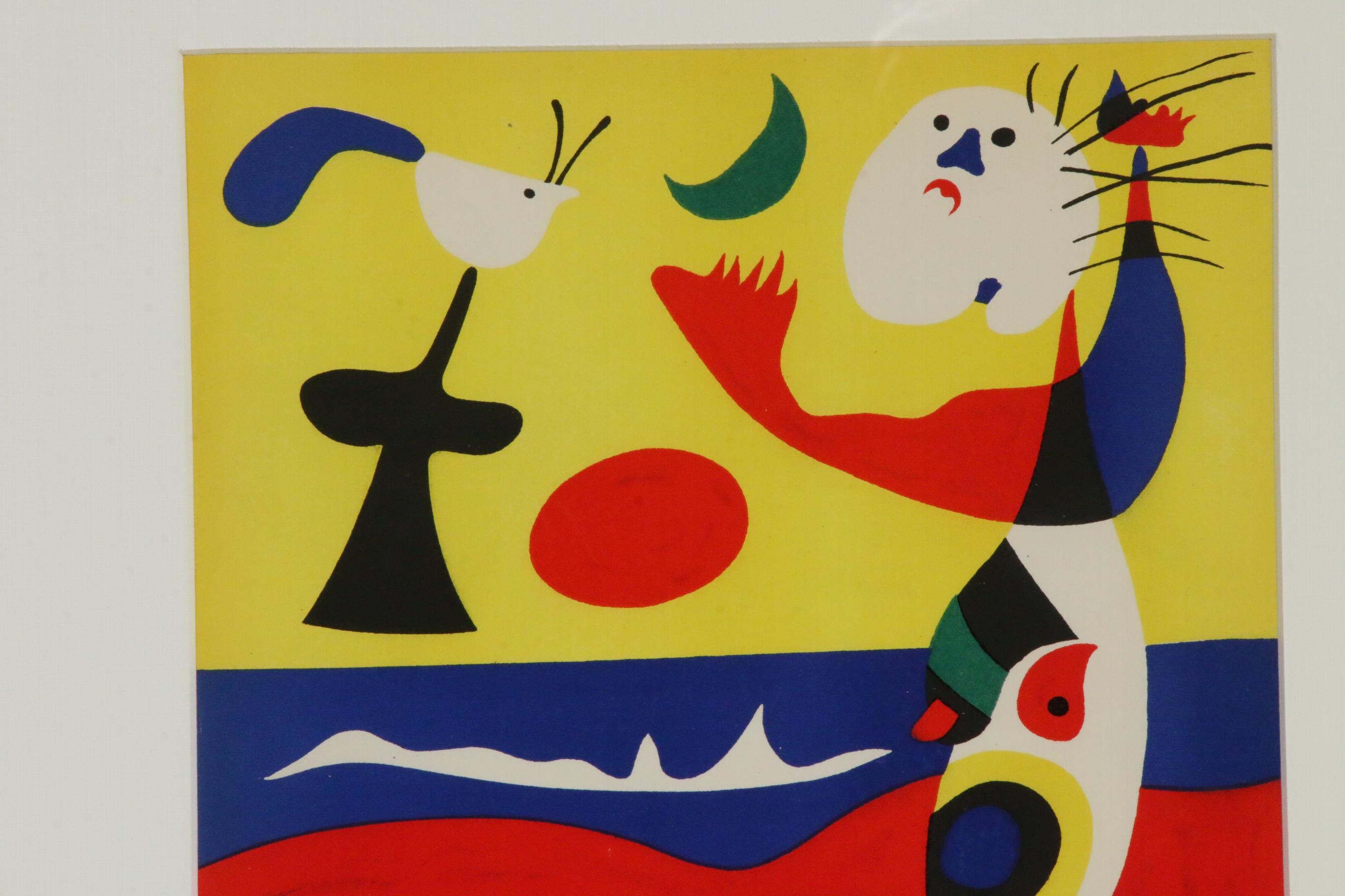 Joan Miró Color Lithograph "L'Été" for "Verve," 1938