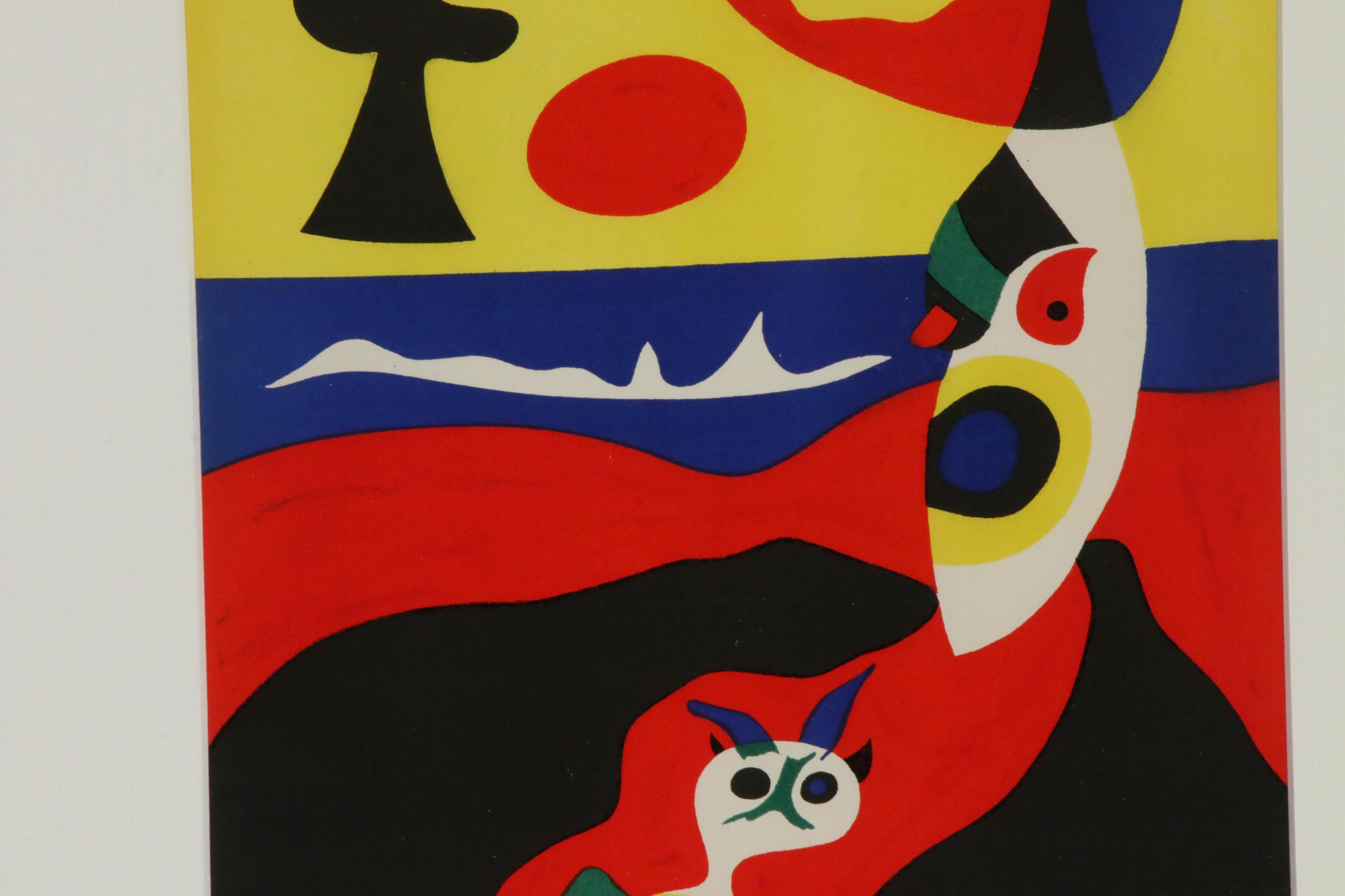 Joan Miró Color Lithograph "L'Été" for "Verve," 1938