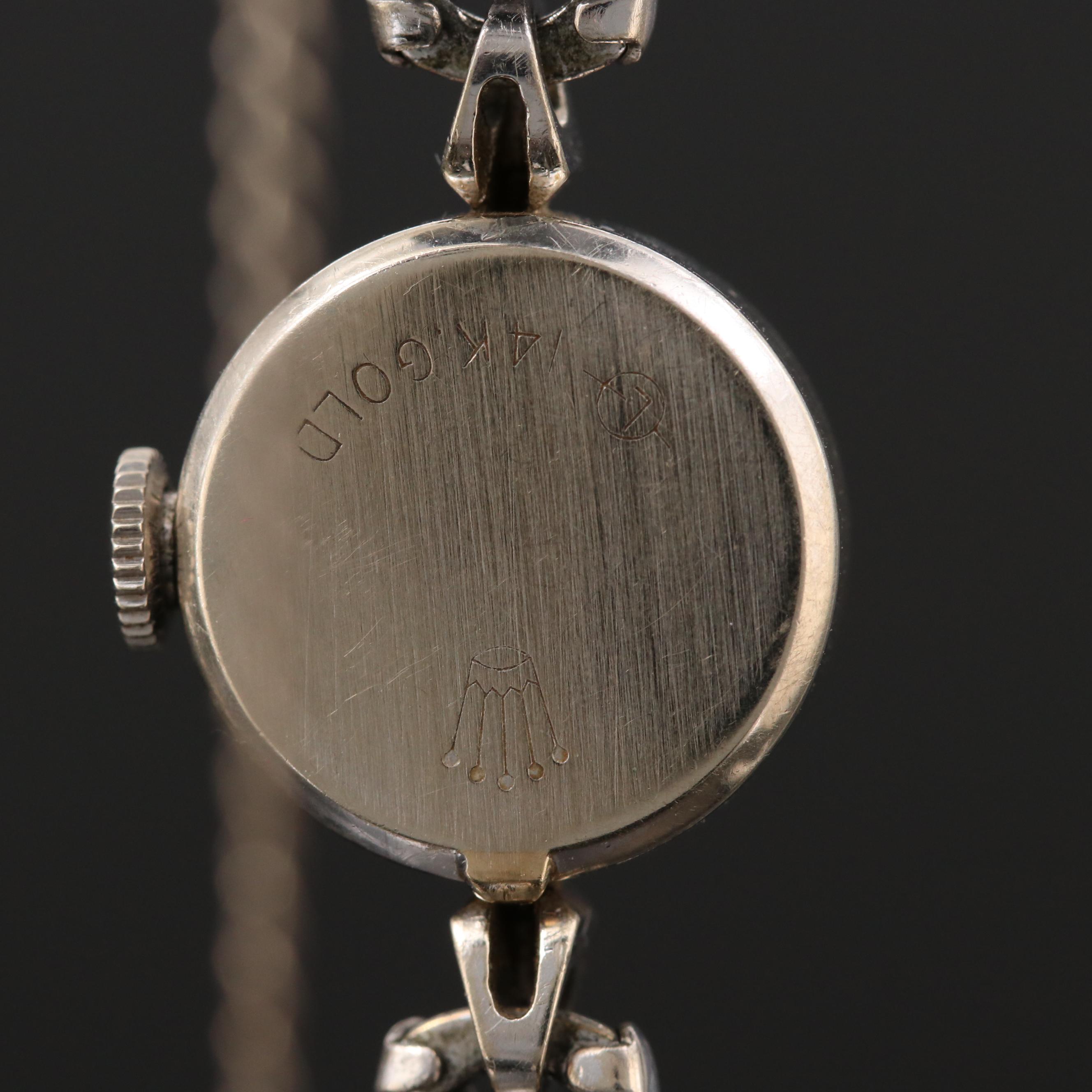 Vintage Rolex Cocktail 14K White Gold Watch