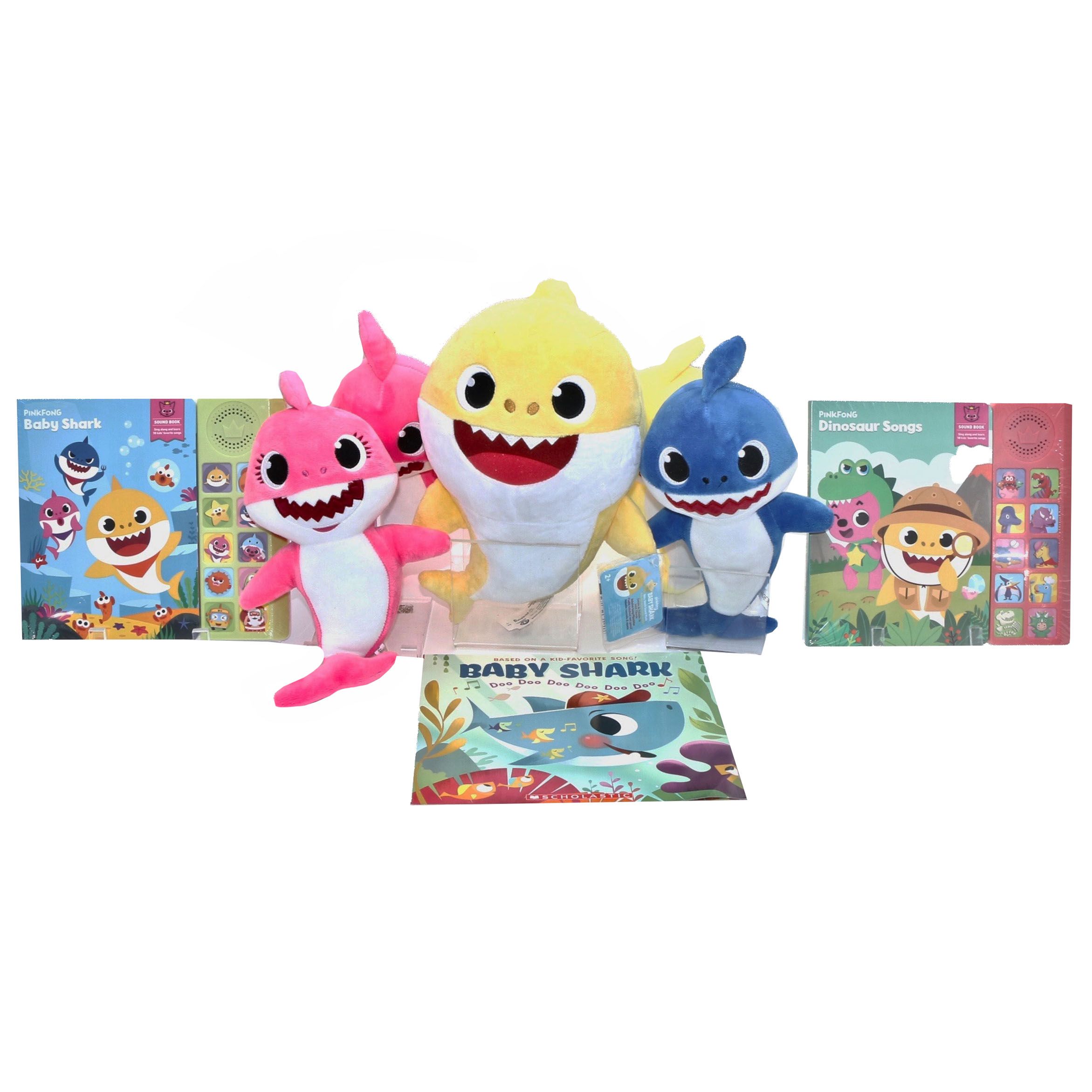 "Baby Shark" Sound Books and Sound Plush Toys by Pinkfong