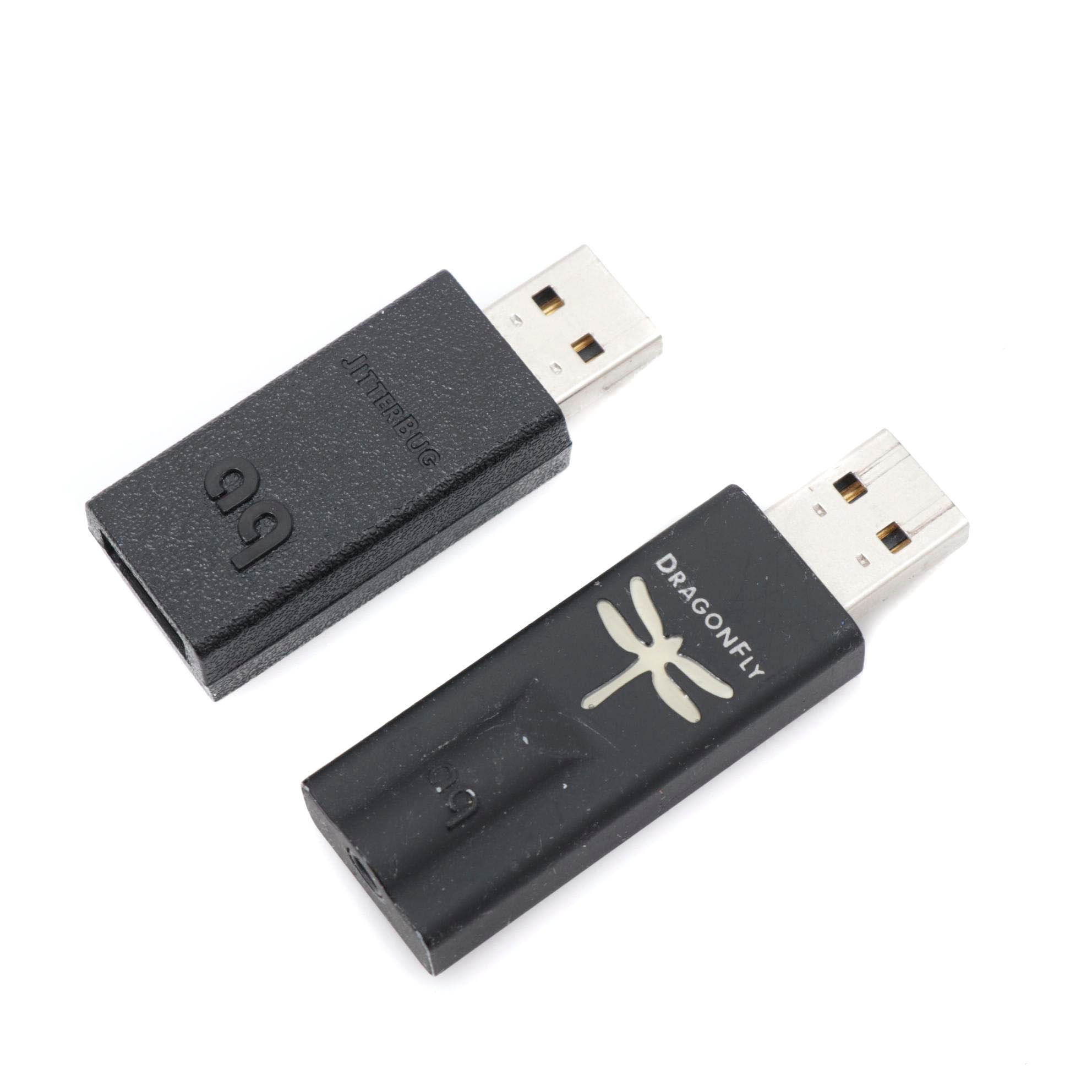 AudioQuest Dragonfly USB DAC and AudioQuest Jitterbug USB Noise Filter