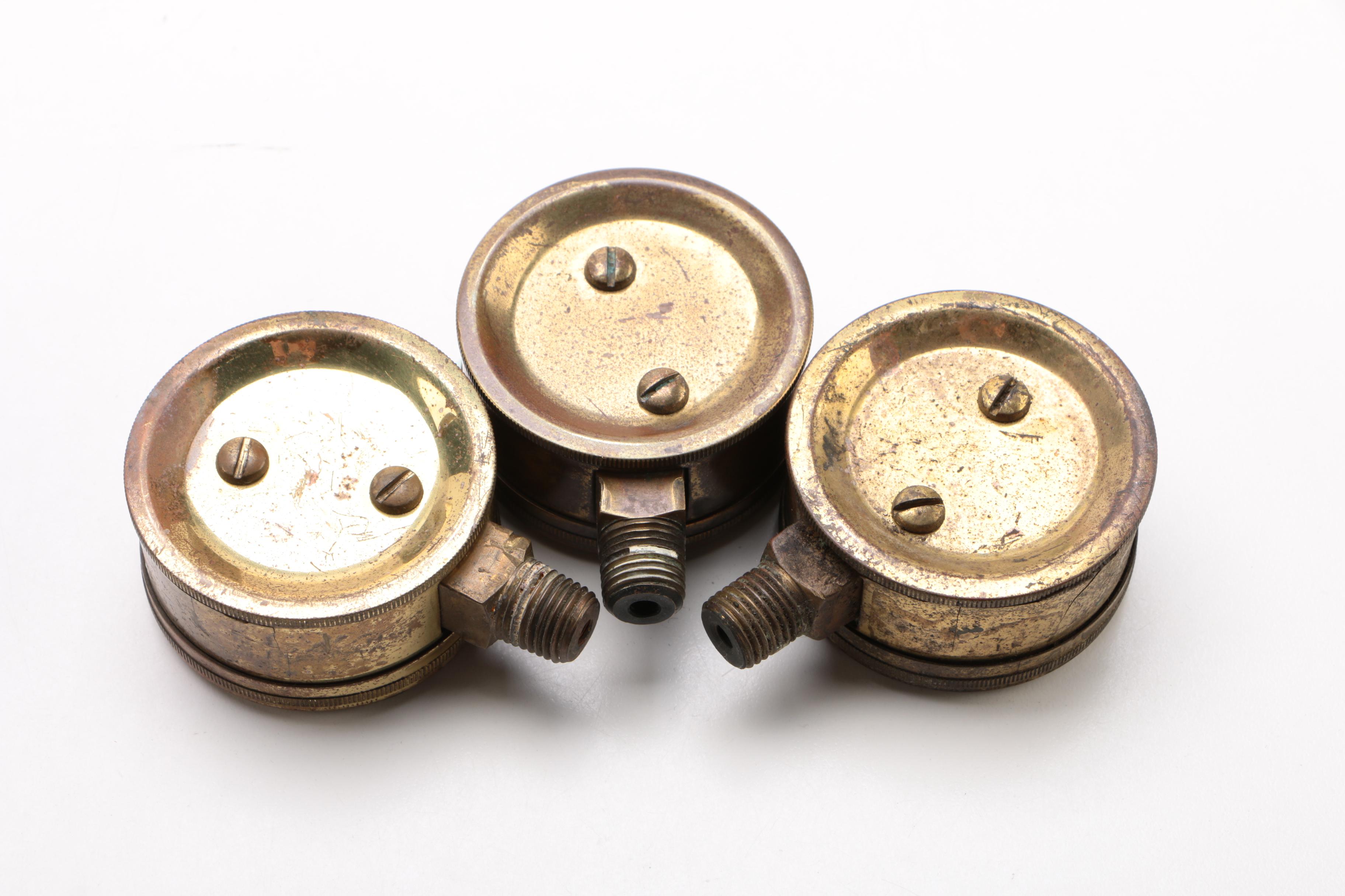 Shellane Propane Tank Gas Gauges, Mid-20th Century