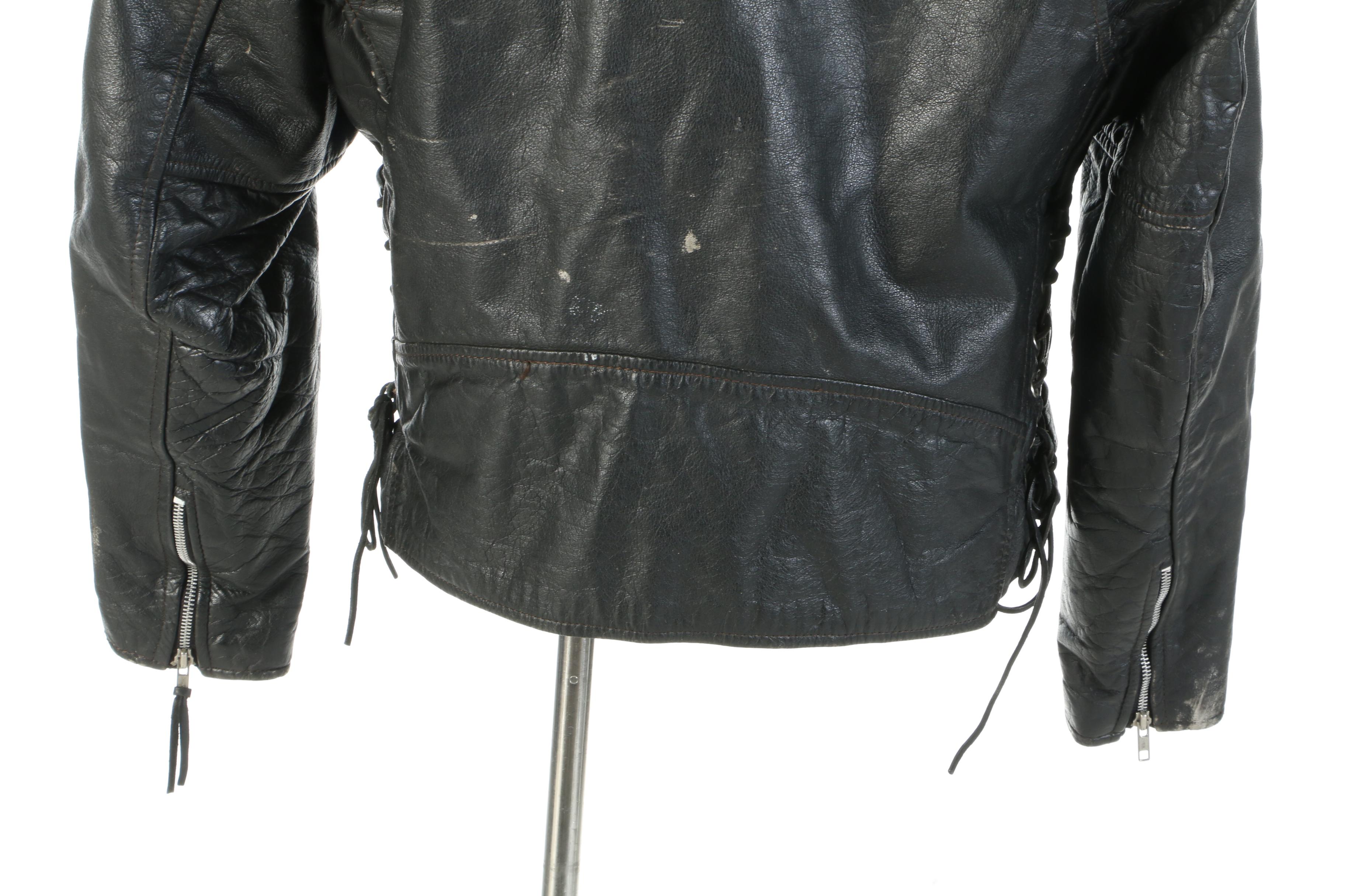 First Motorcycle Jacket Signed by Dan Hanlon, Excelsior-Henderson Motorcycles