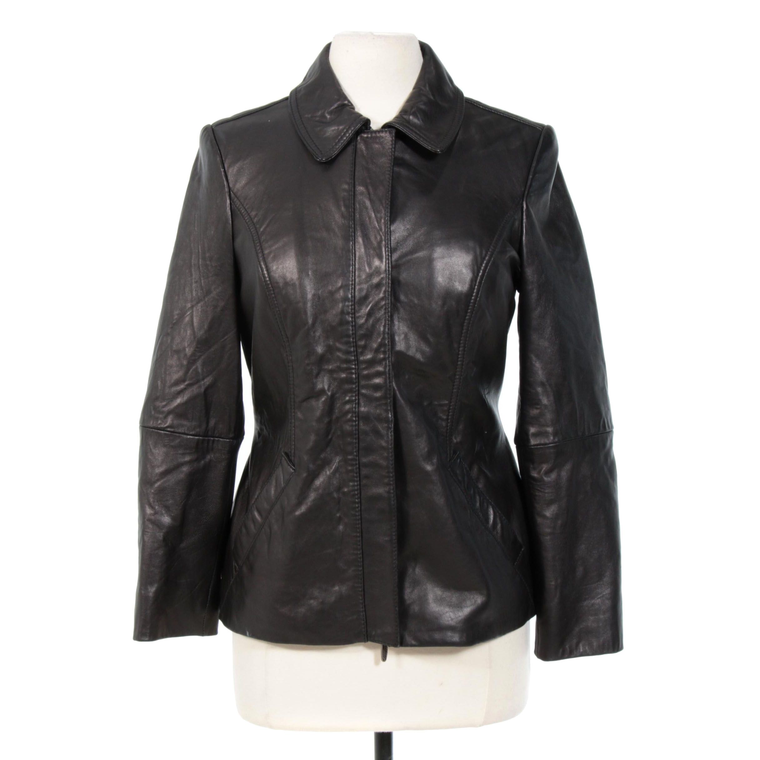 Eddie Bauer Black Leather Jacket