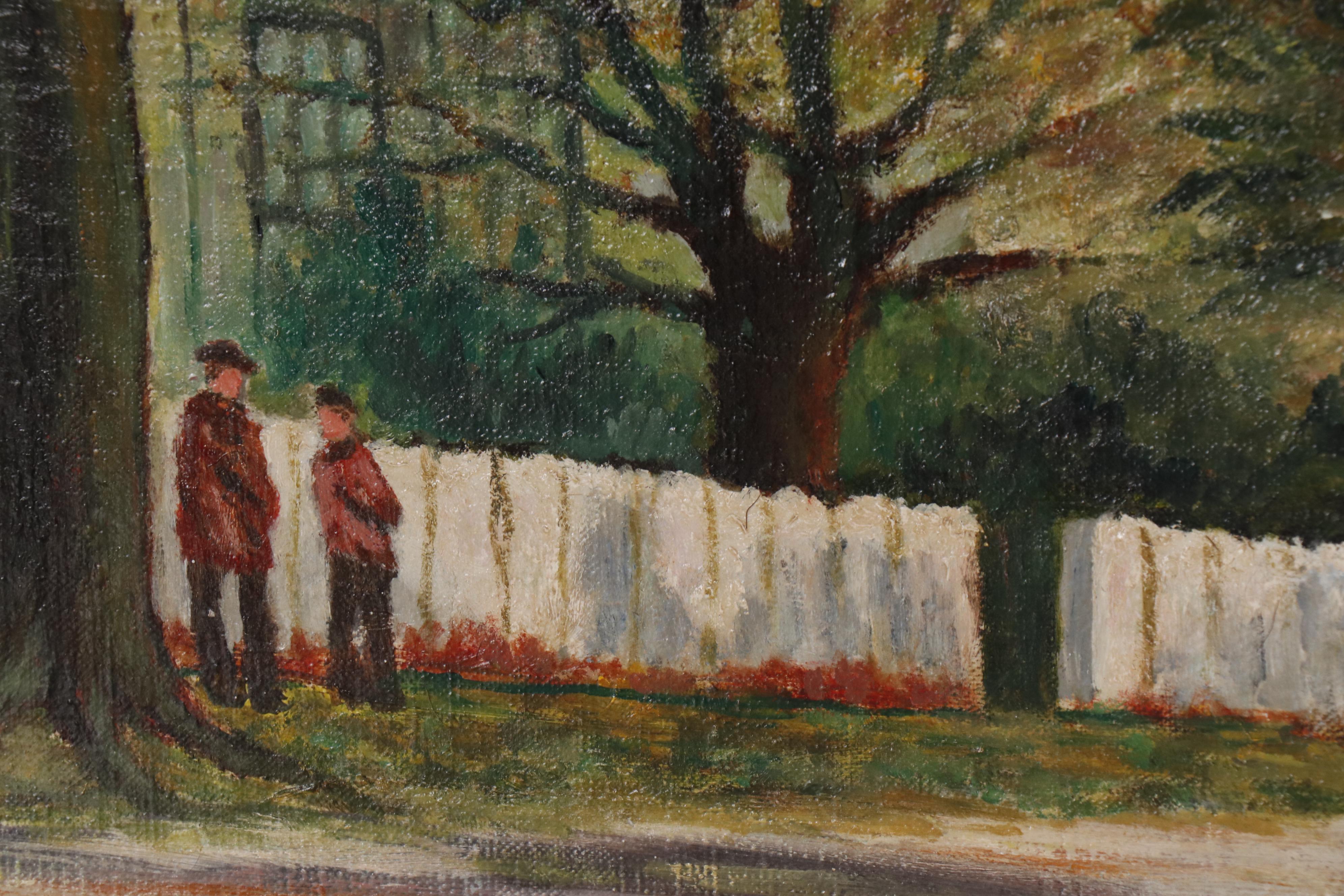 Walter E. Baum Landscape Oil Painting, 1953