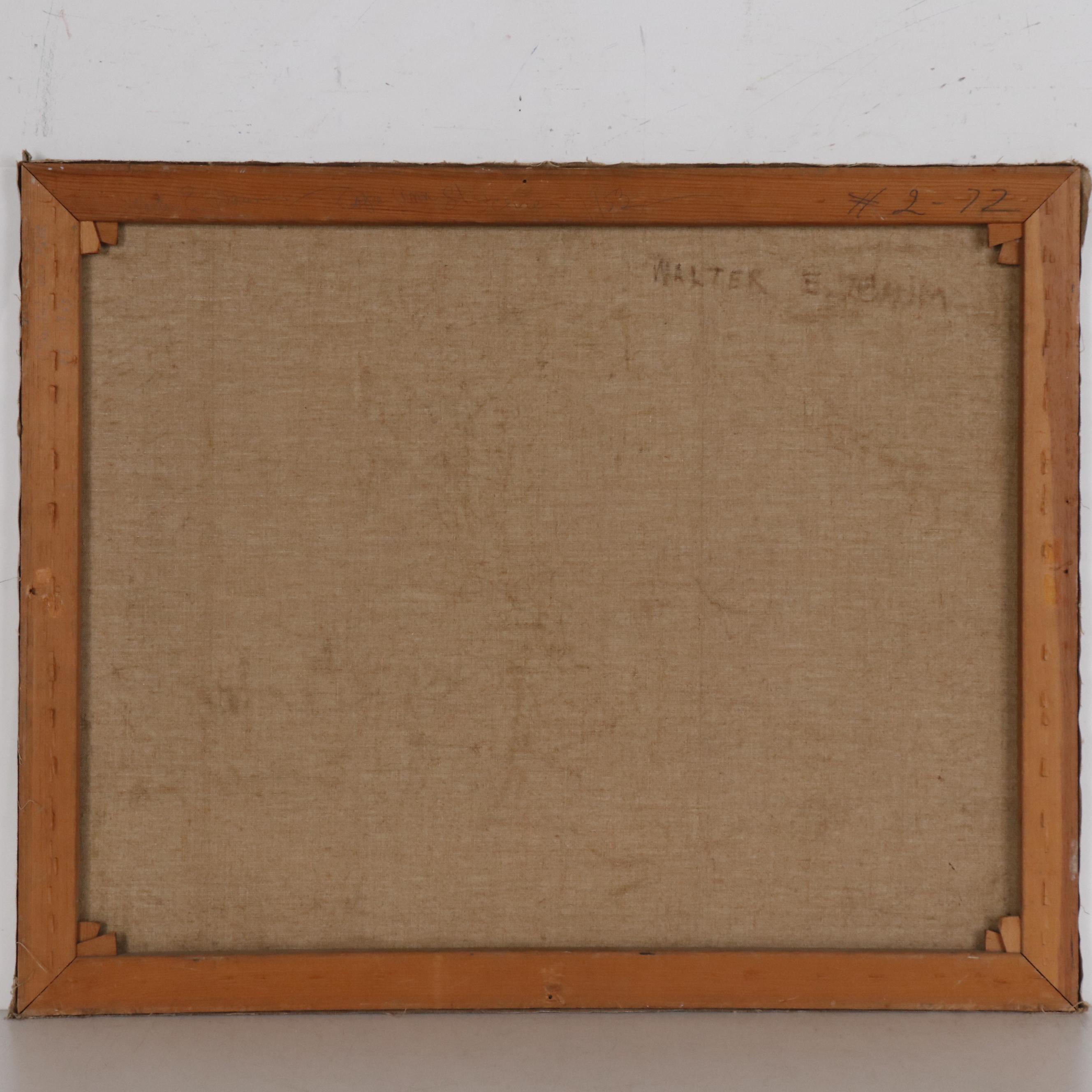 Walter E. Baum Landscape Oil Painting, 1953