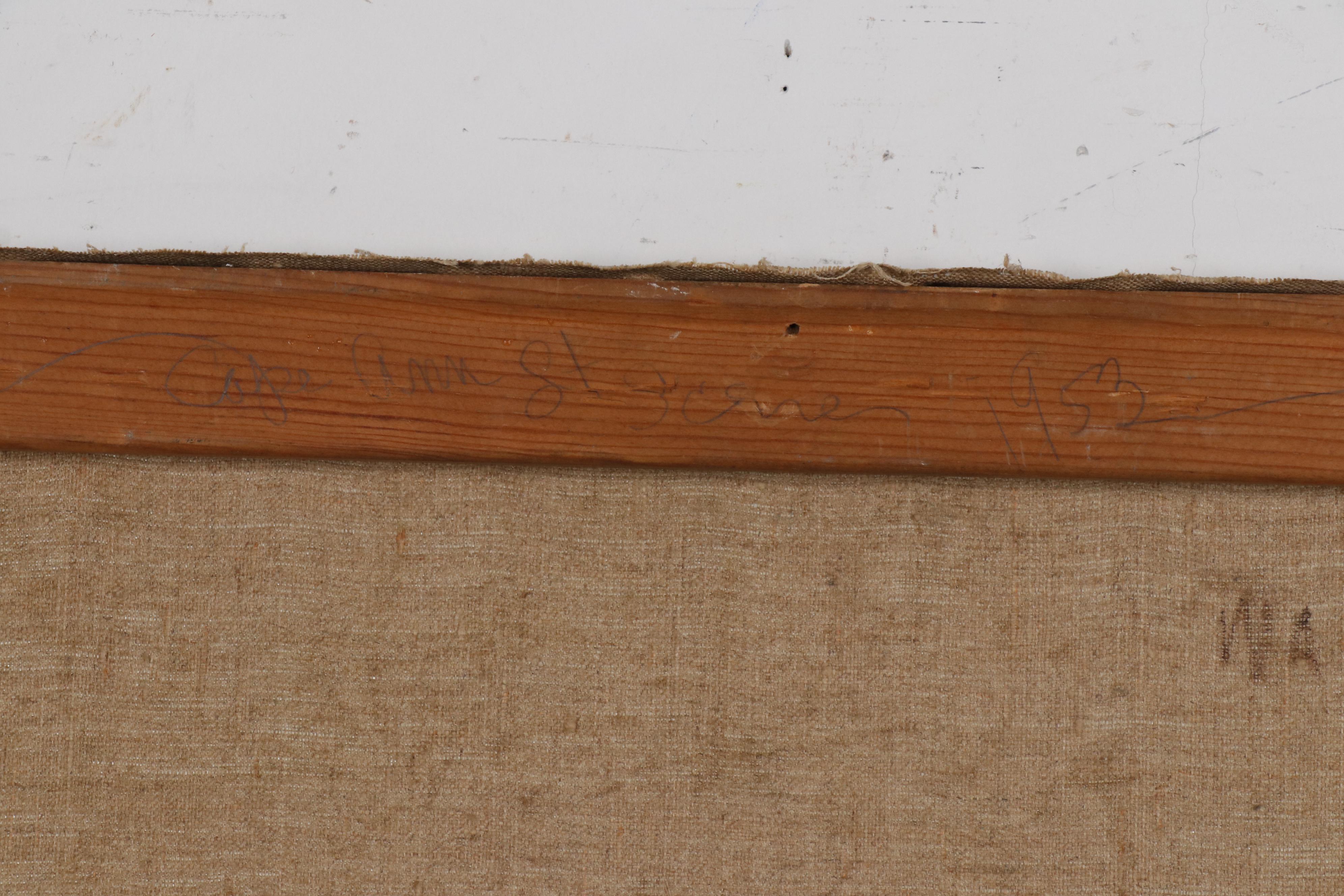 Walter E. Baum Landscape Oil Painting, 1953