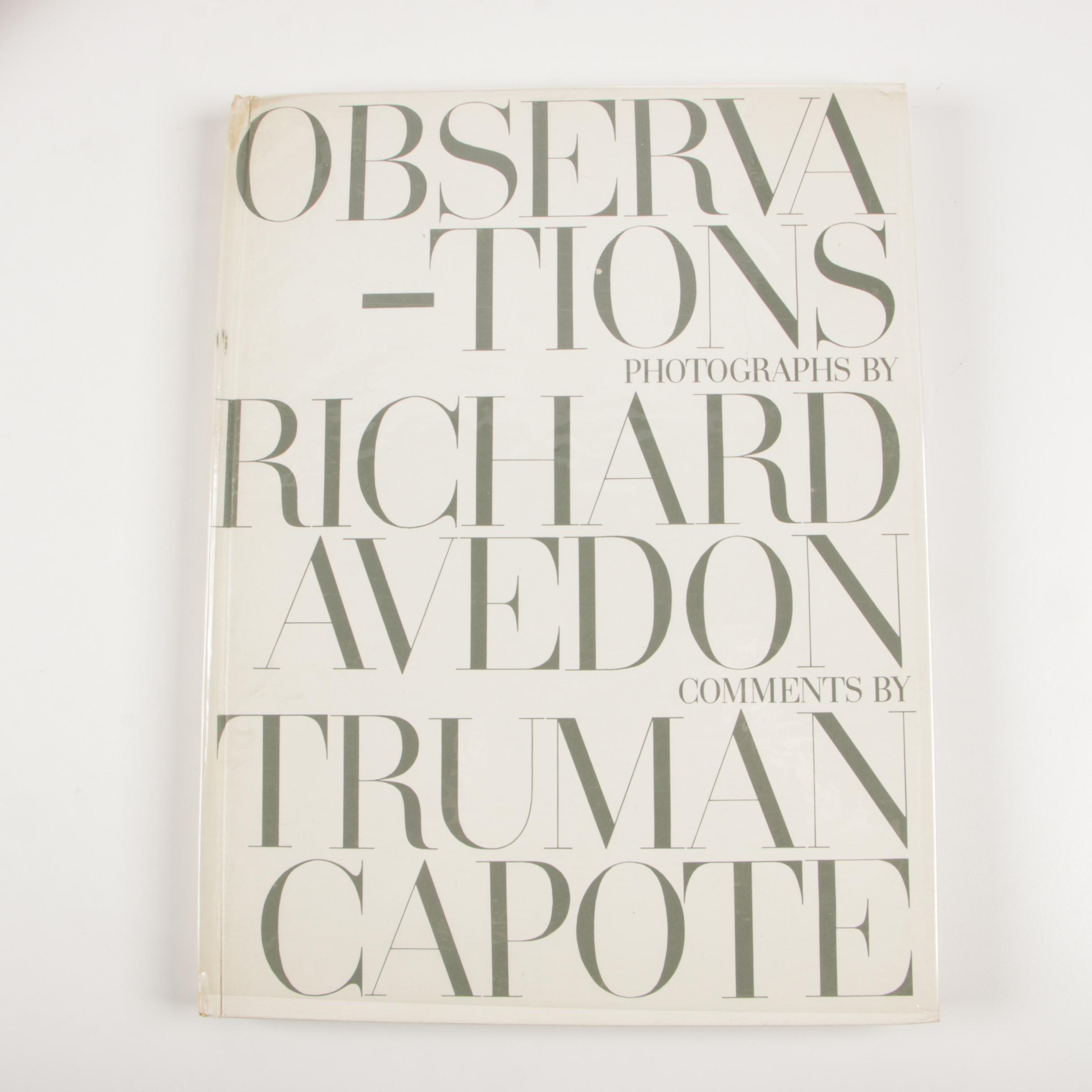 Richard Avedon Photography Books "Observations", "Portraits" and "American West"