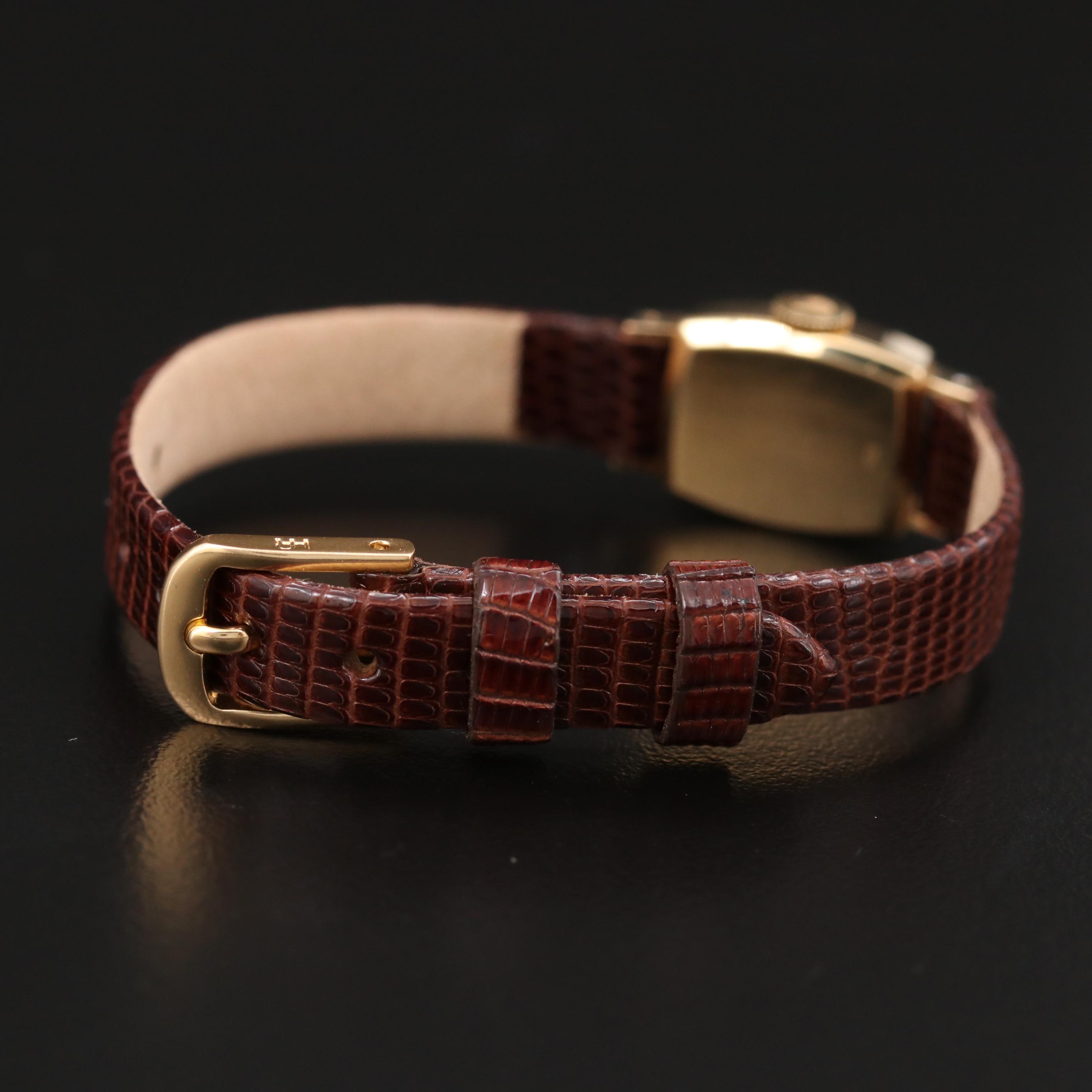 Vintage Rolex Orchid 18K Gold Stem Wind Watch