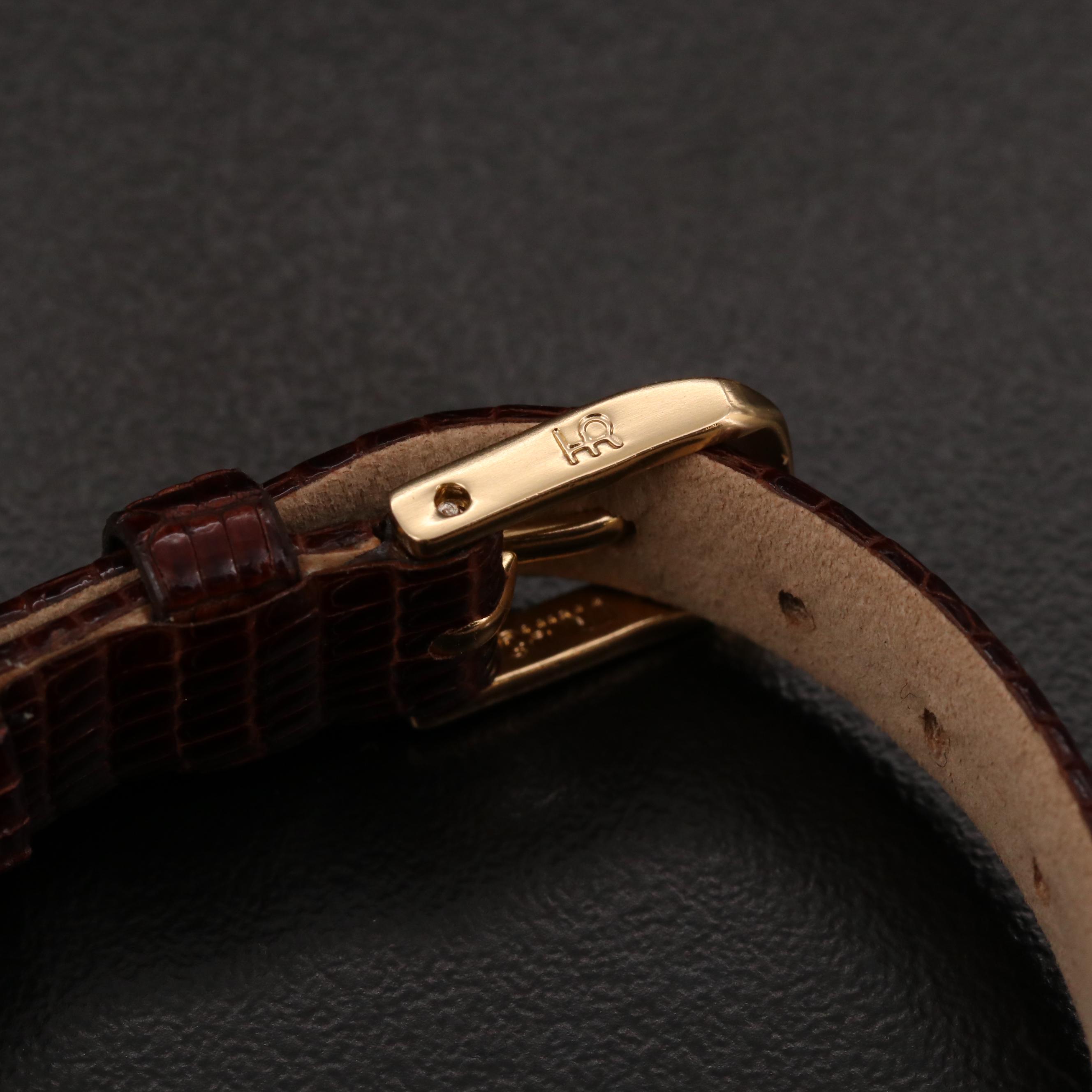 Vintage Rolex Orchid 18K Gold Stem Wind Watch