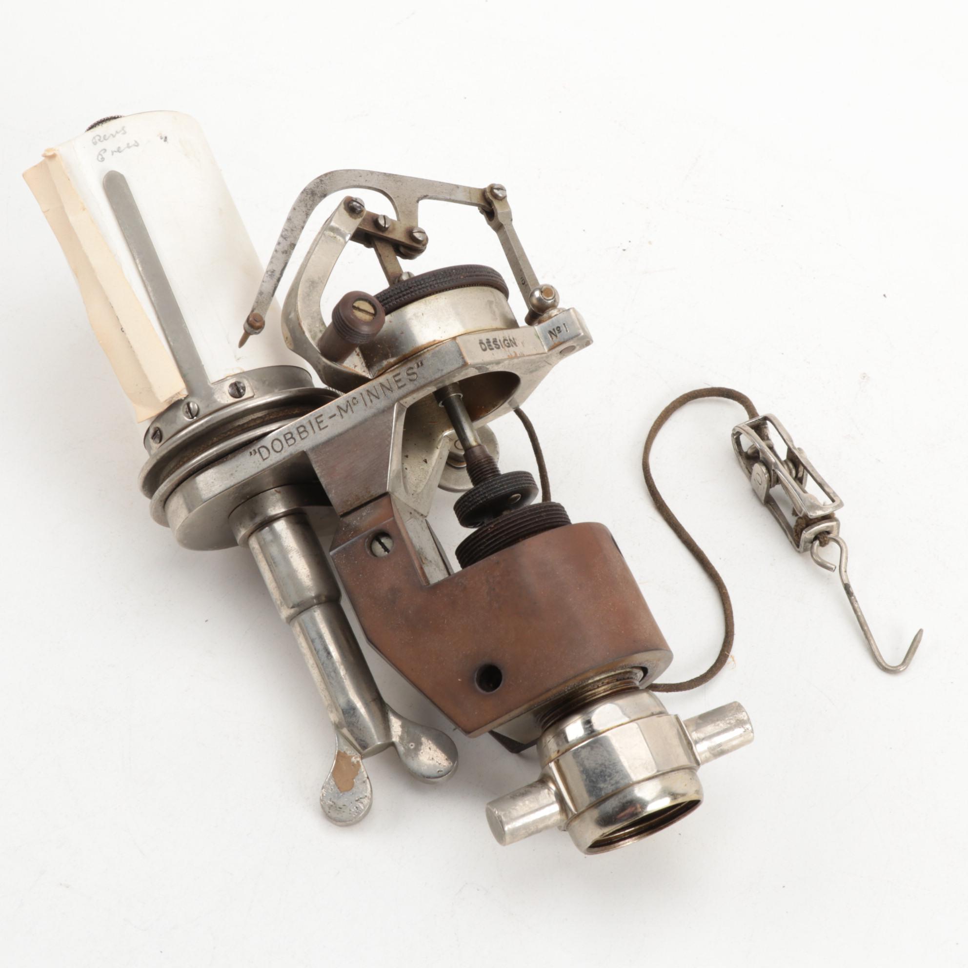 Dobbie-McInnes Engine Indicators For Large Steam Instruments in Wood Case, 1920s