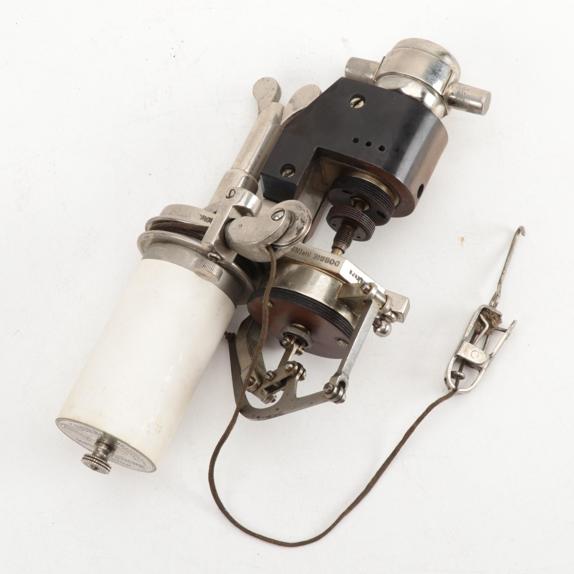 Dobbie-McInnes Engine Indicators For Large Steam Instruments in Wood Case, 1920s