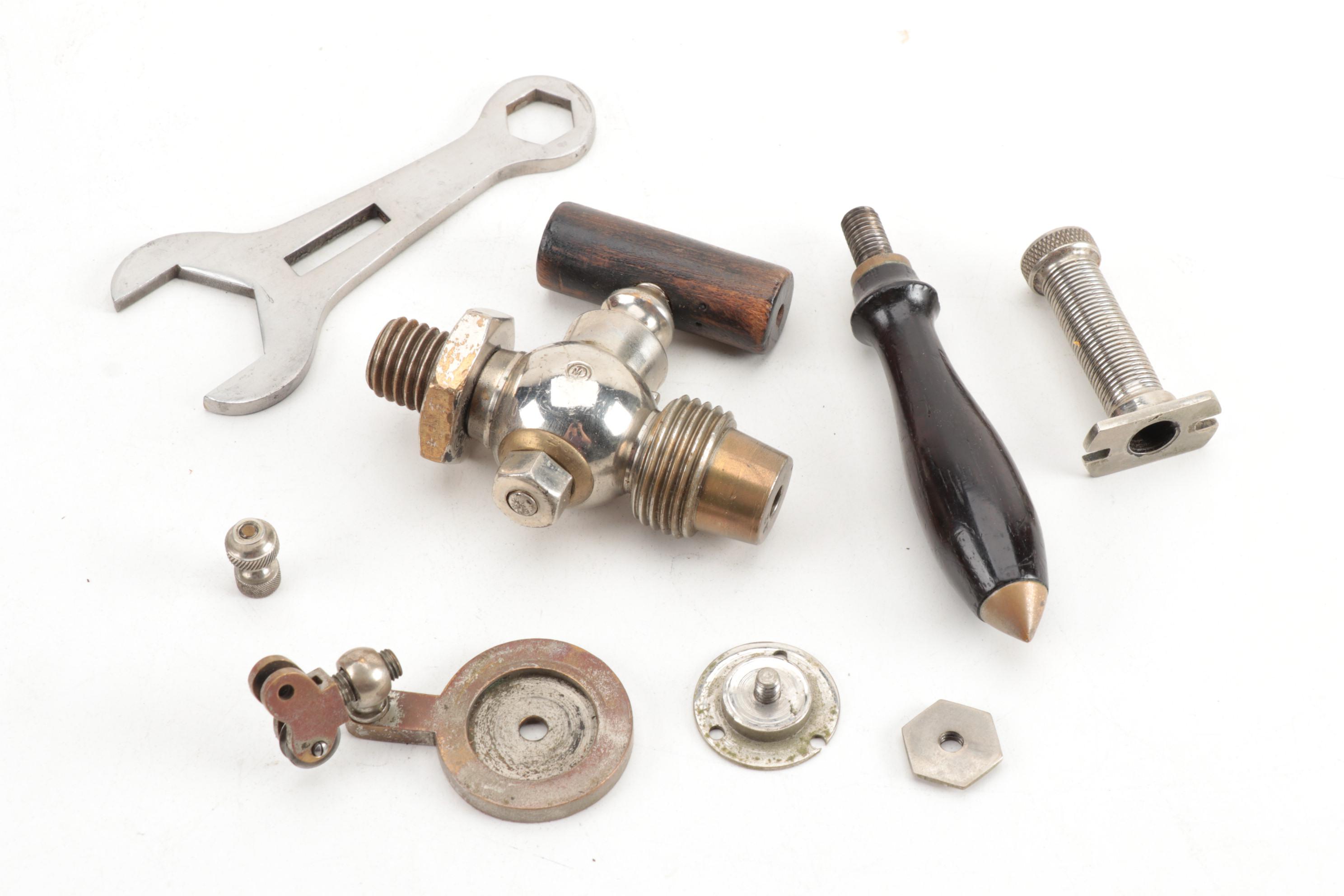 Dobbie-McInnes Engine Indicators For Large Steam Instruments in Wood Case, 1920s